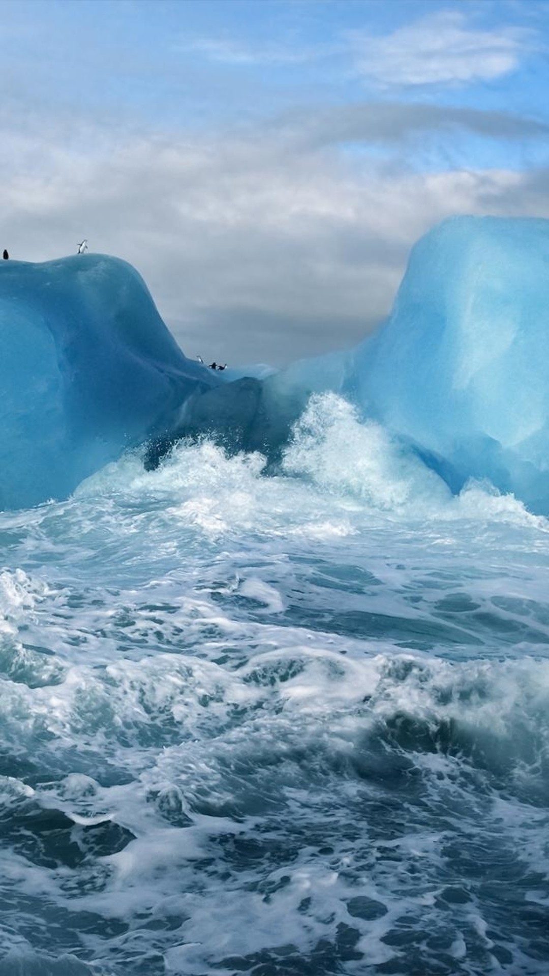 1080x1920 ... BlueOceaniPhone6Wallpapers Iphone Ocean Wallpaper Ocean Surging Wave  Penguin Iceberg iphone 6 wallpaper ilikewallpaper_com ...