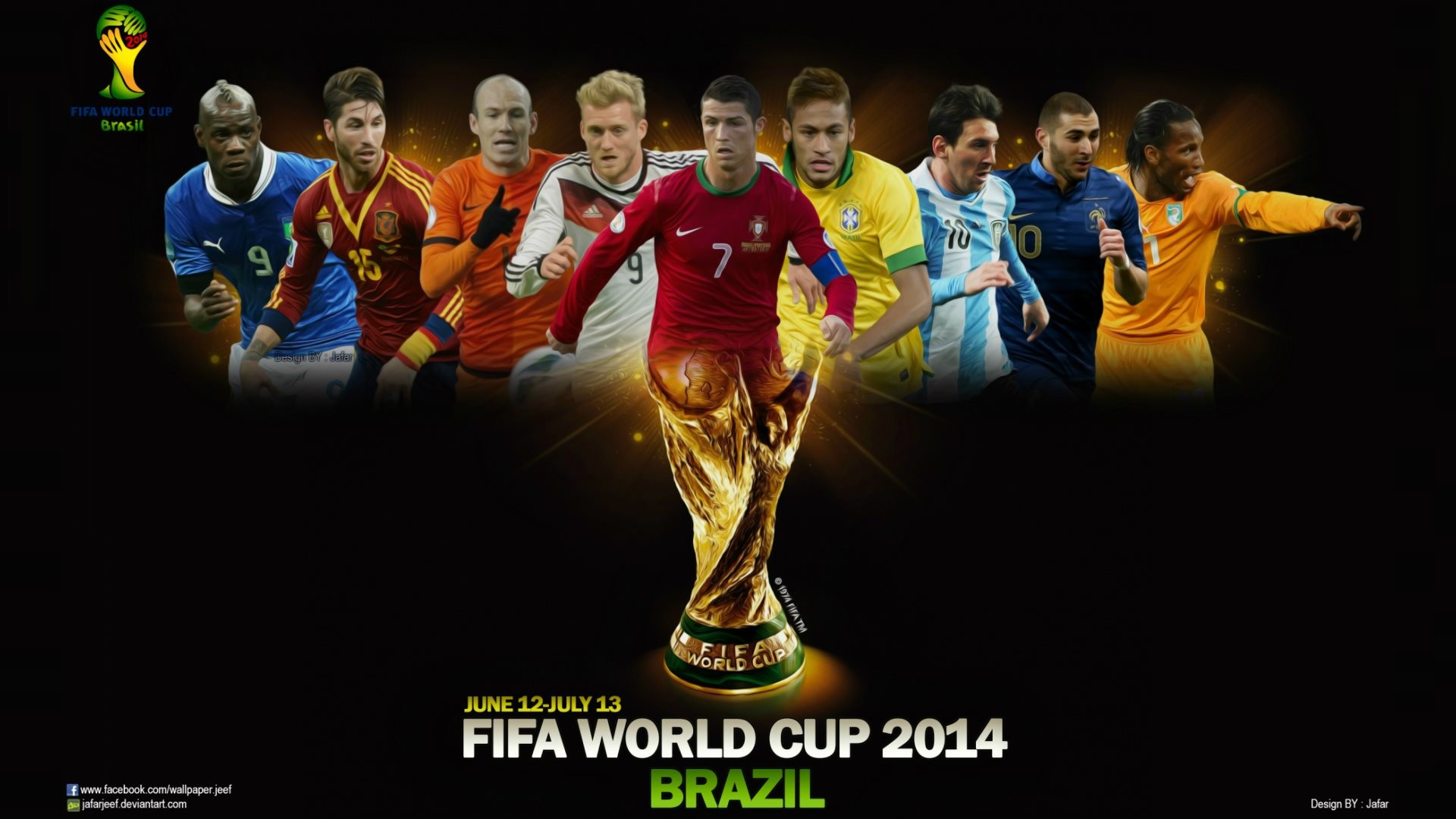 1920x1080 World Cup 2014 Football Wallpaper