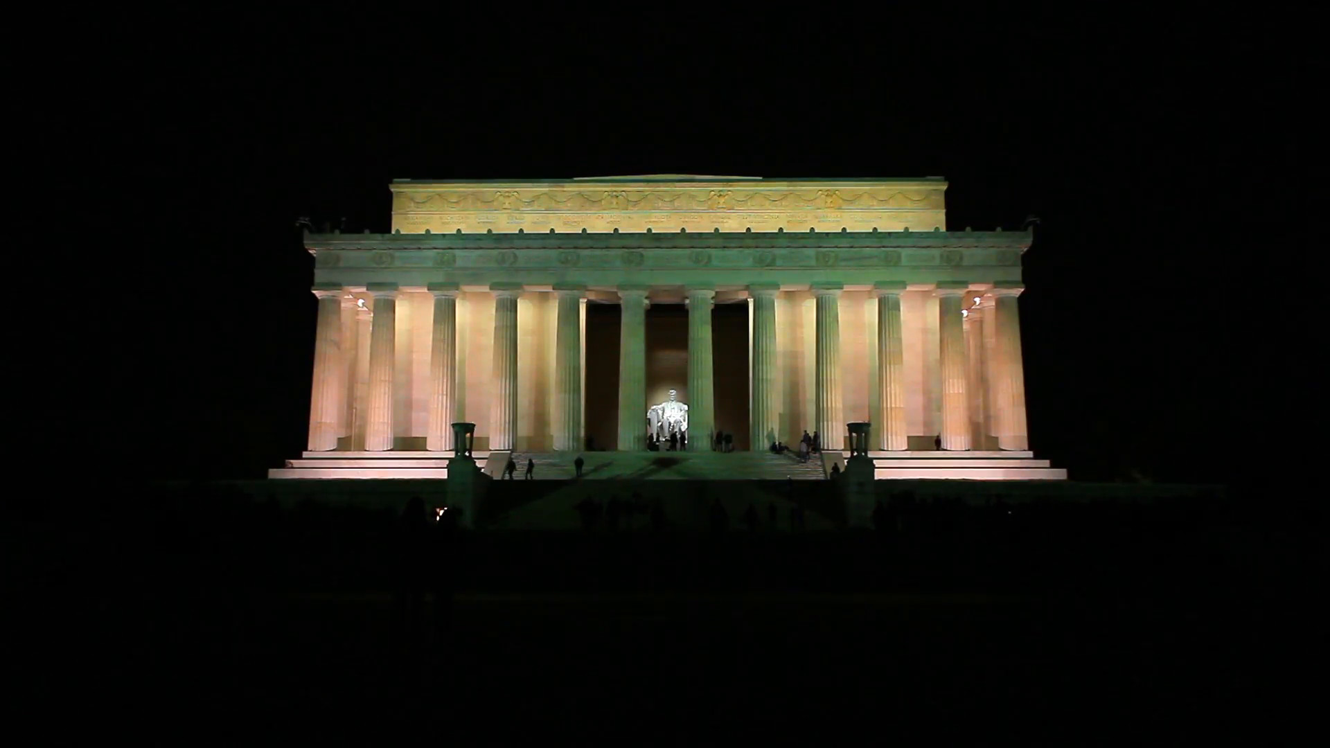 1920x1080 Night shot of the Lincoln Memorial in Washington DC Stock Video Footage -  VideoBlocks