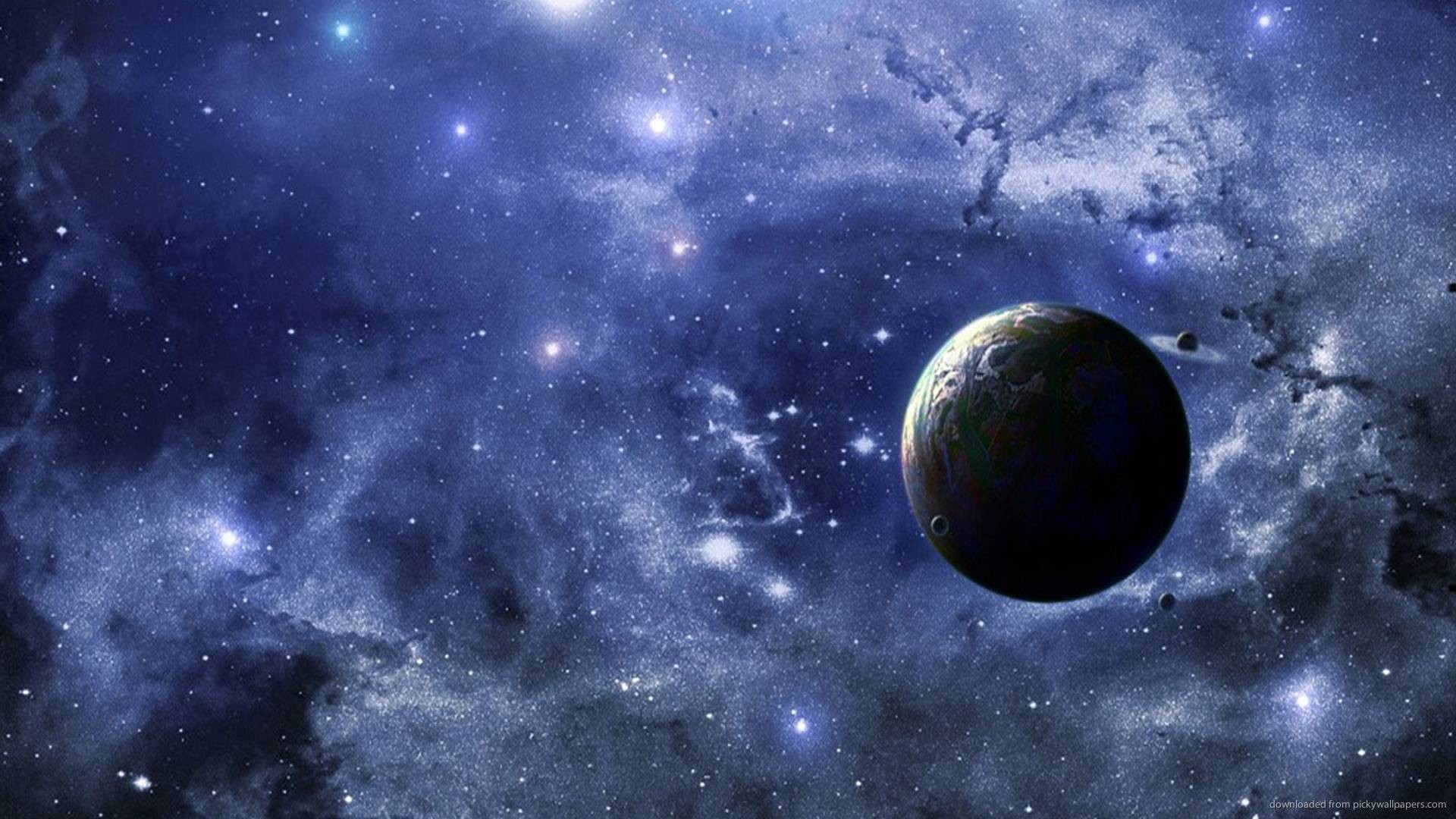 1920x1080 3D Universe Planets for 