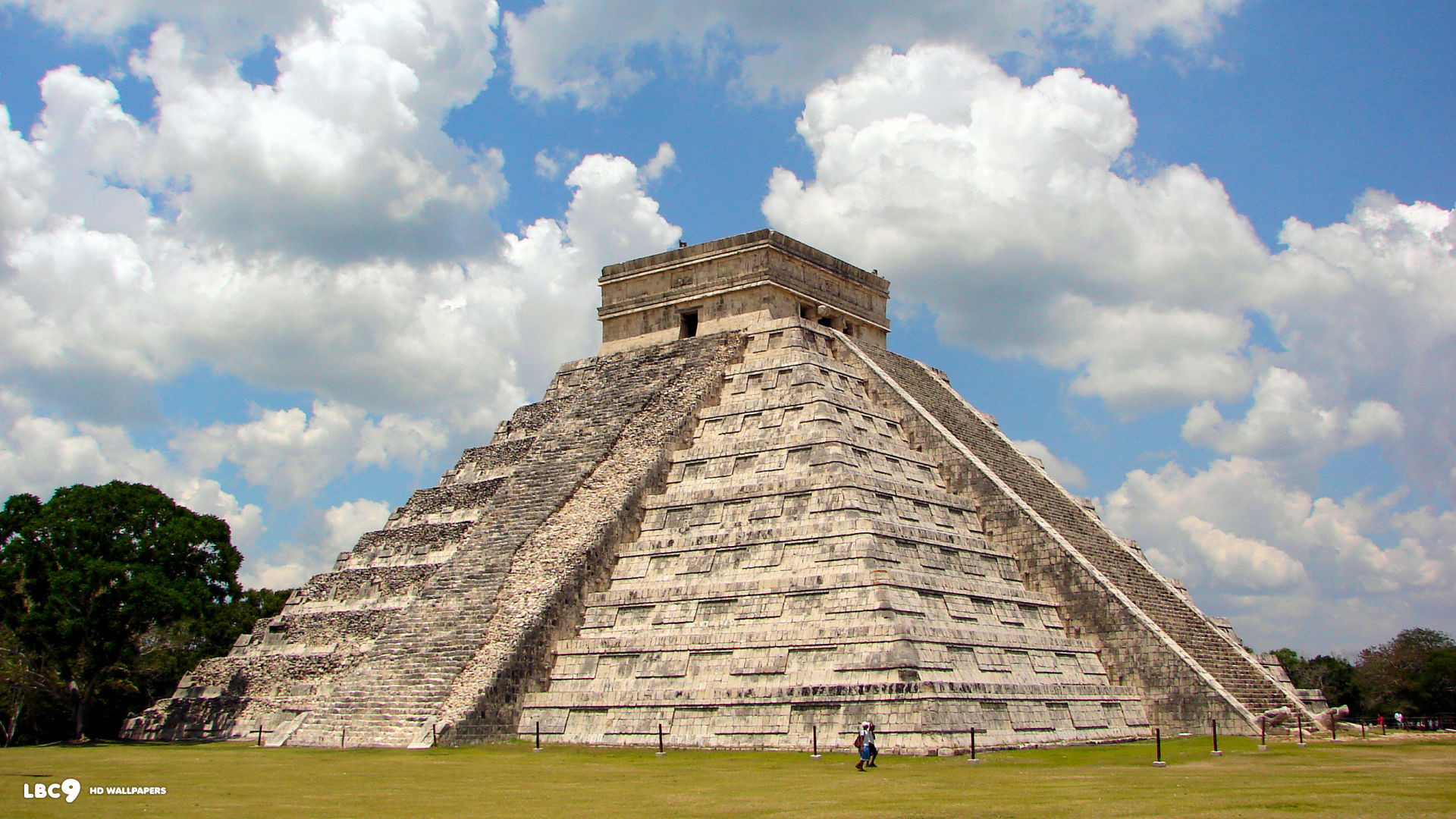1920x1080 pyramid chichen itza el castillo mexico