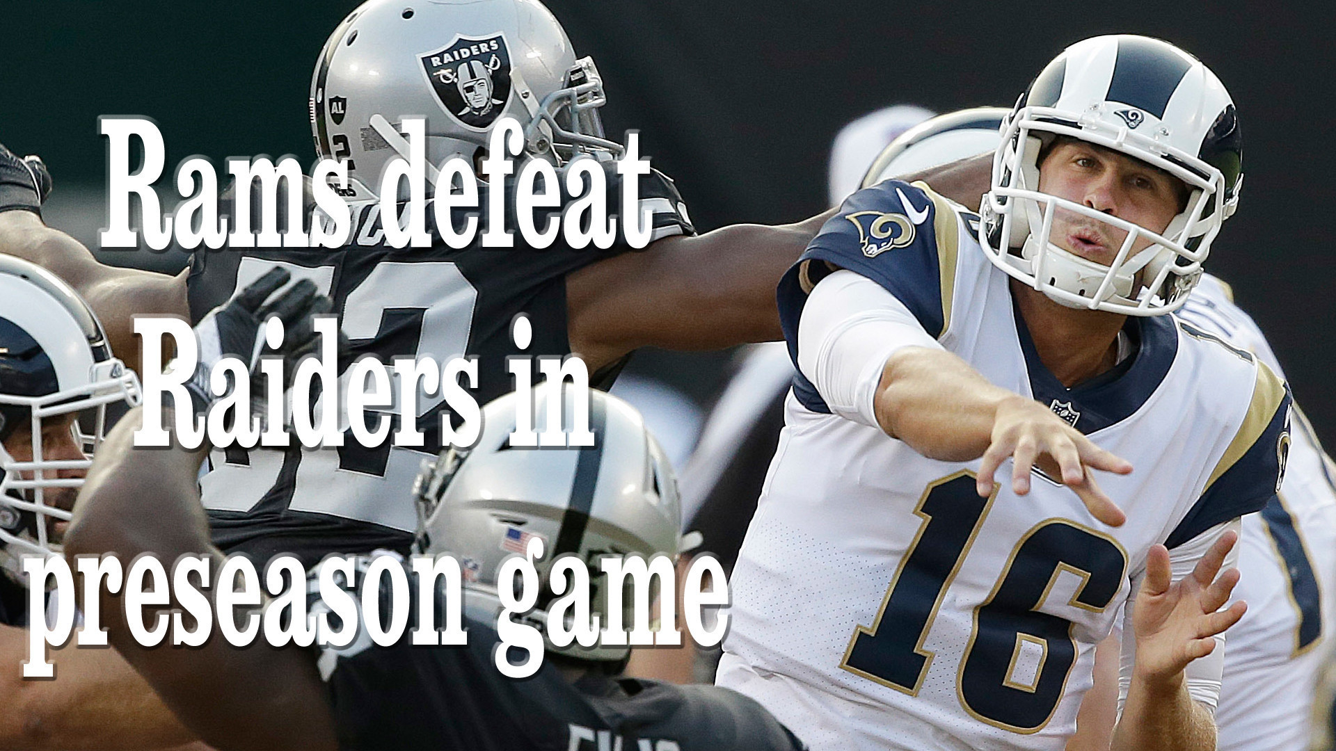 1920x1080 What we learned in the Rams' 24-21 victory over the Oakland Raiders - LA  Times