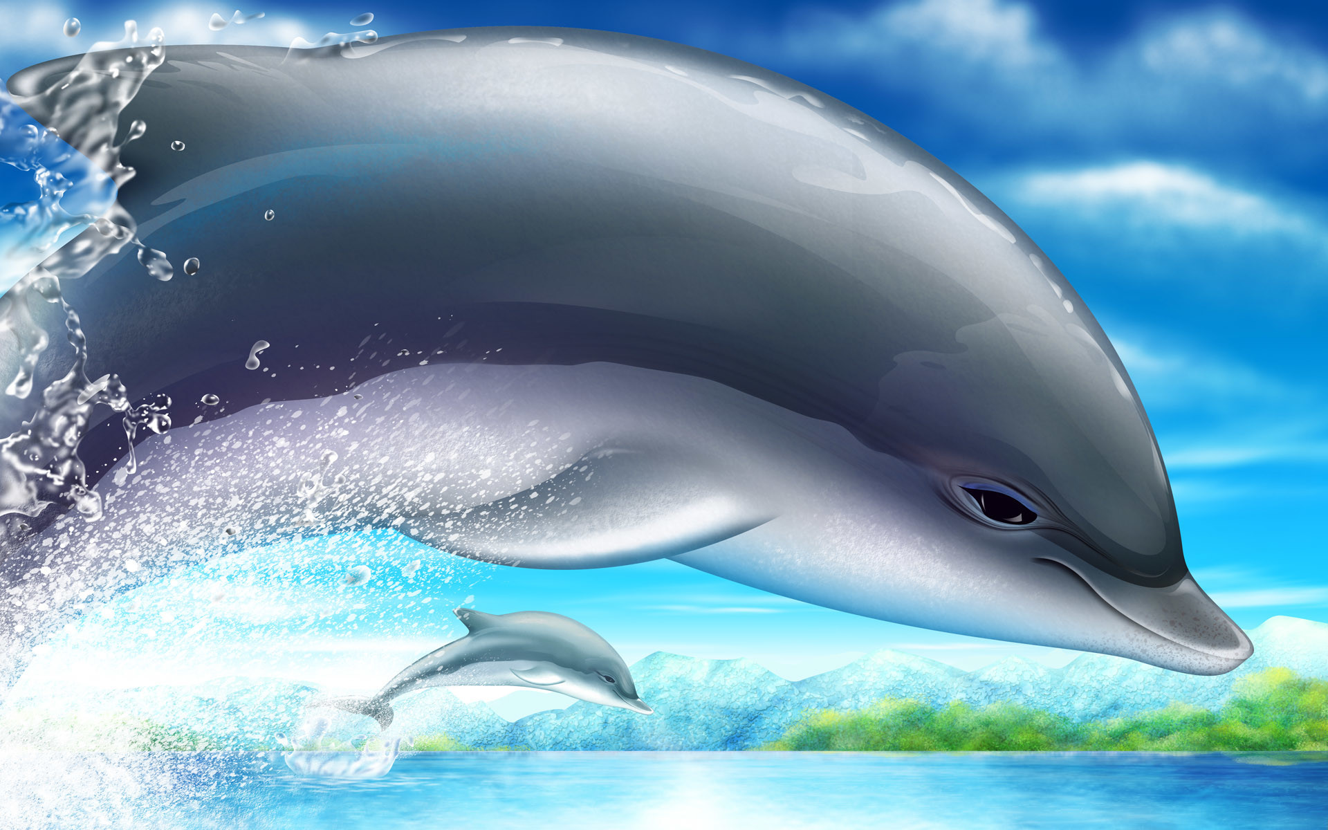 1920x1200  Dolphin Backgrounds.