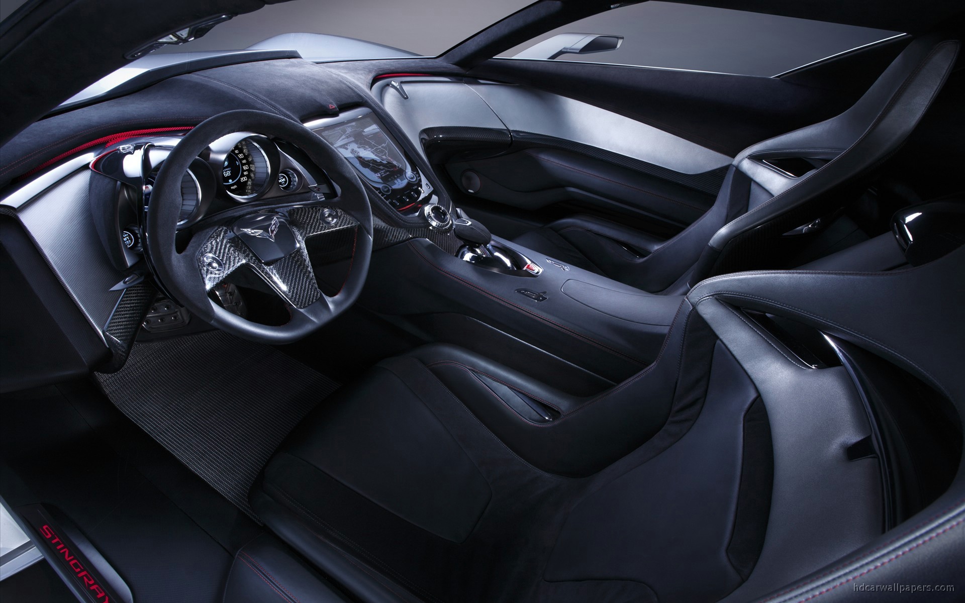 1920x1200 Chevrolet Corvette Stingray Concept Interior