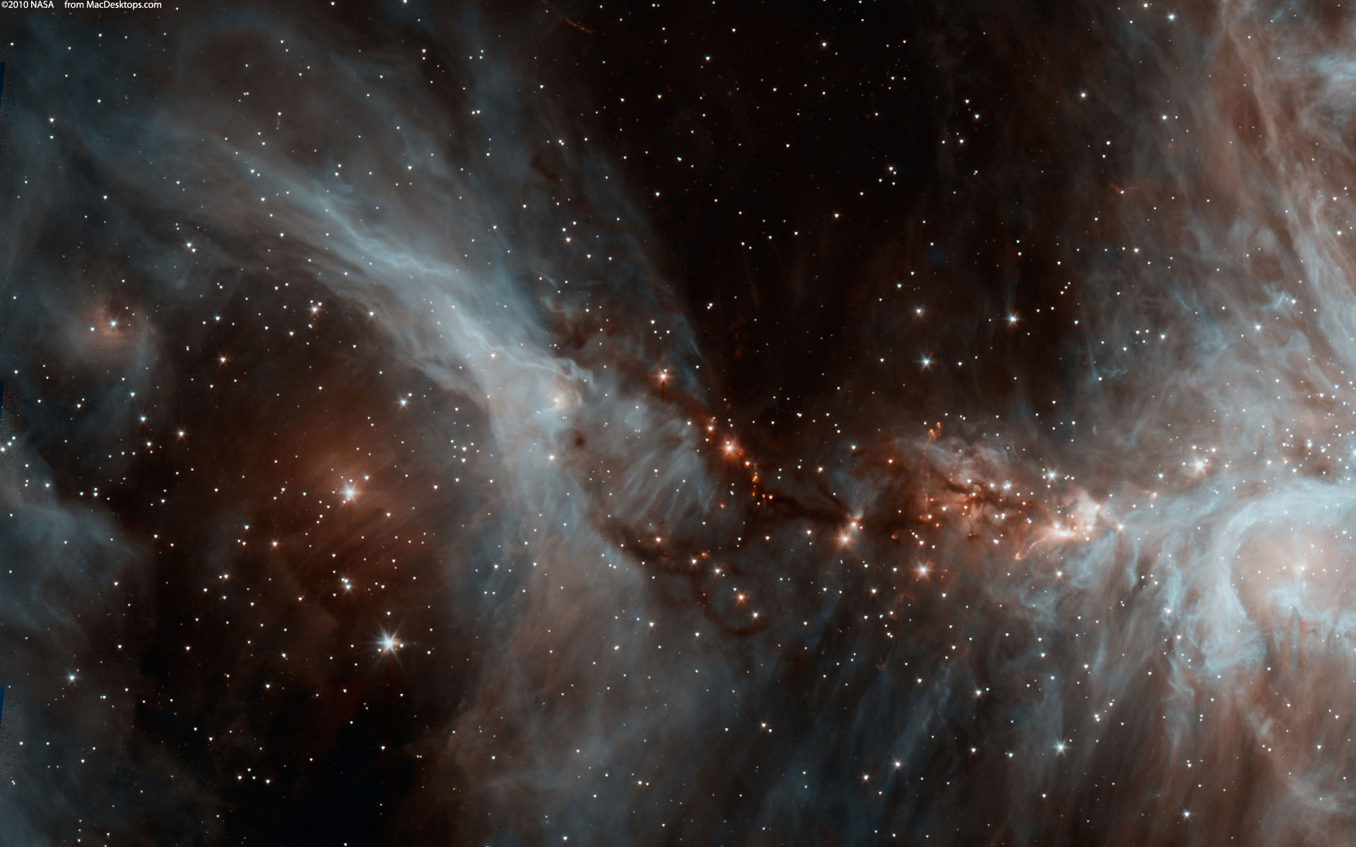 1920x1200 Orion Nebula Spitzer wallpaper