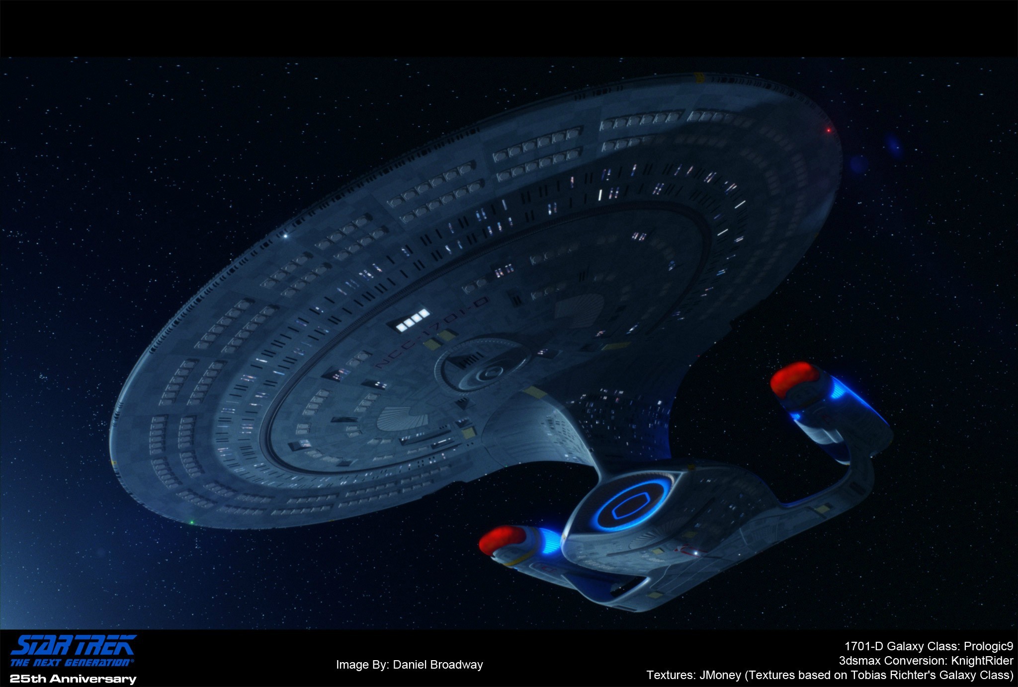 2048x1383 Star trek ships Â· A 3D render of the Enterprise 1701-D ~ by PixelMagic on  Reddit