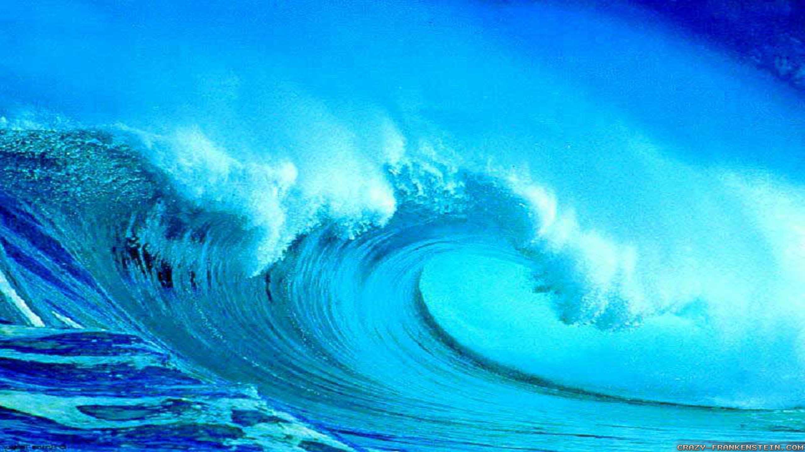 2560x1440 Wallpaper: Blue Summer waves wallpapers. Resolution: 1024x768 | 1280x1024 |  1600x1200. Widescreen Res: 1440x900 | 1680x1050 | 1920x1200