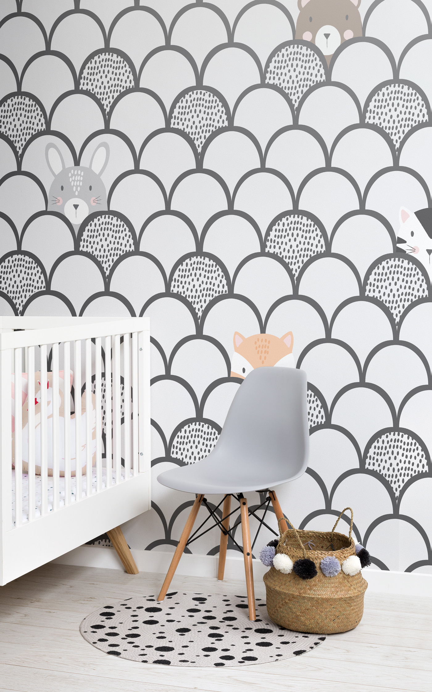 1400x2241 Style a sophisticated nursery with animal wallpaper