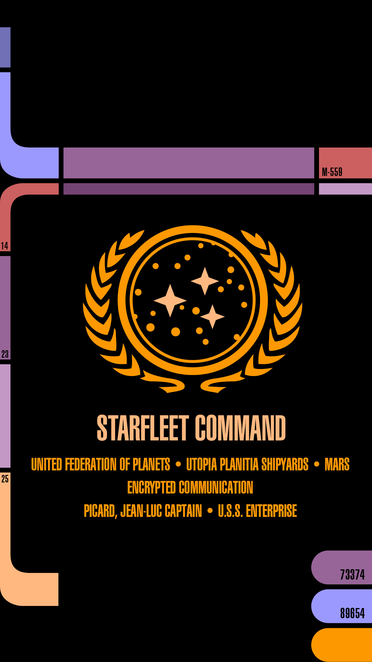 1242x2208 Star Trek Lcars Wallpaper