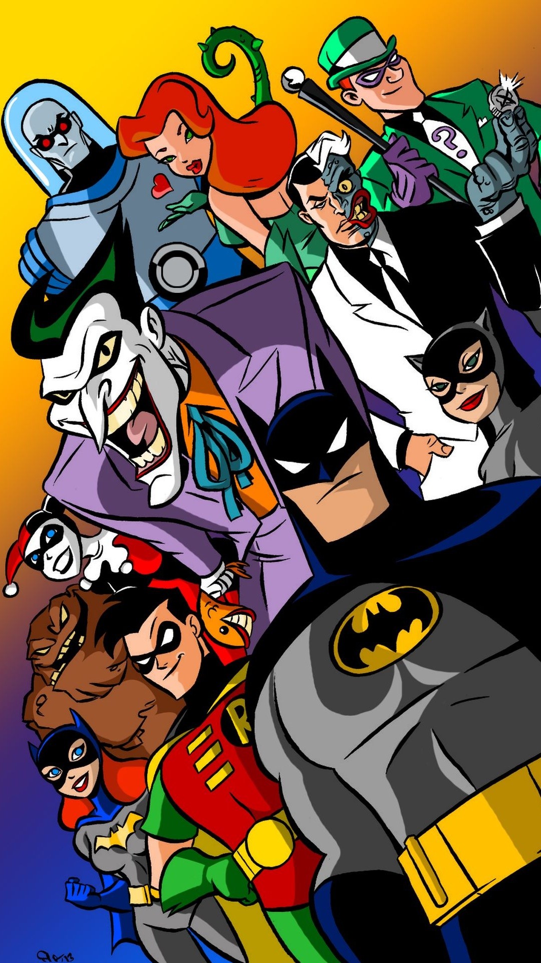 1080x1920 batman the animated series