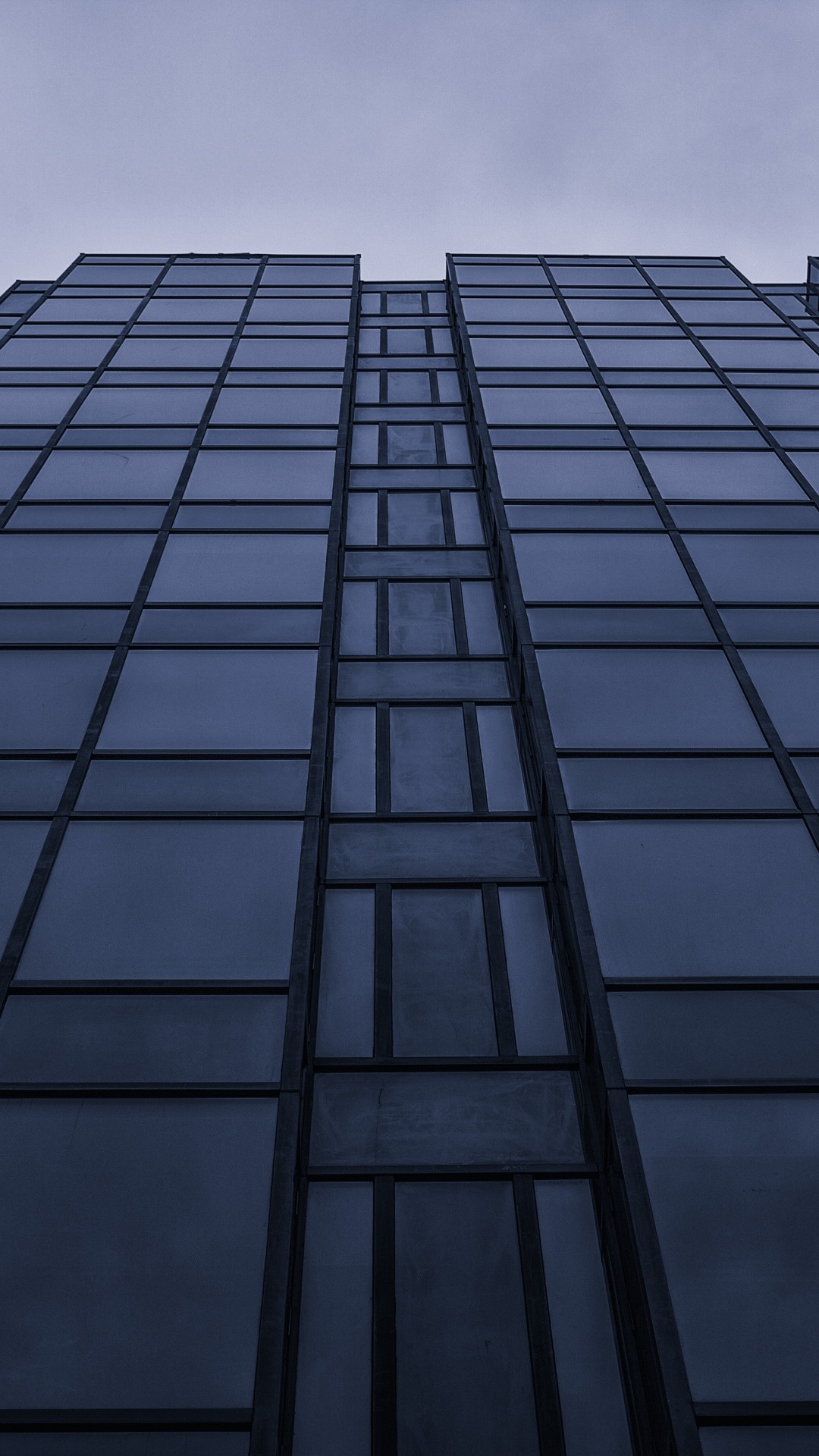 1080x1920  Wallpaper perspective, building, glass, view from below