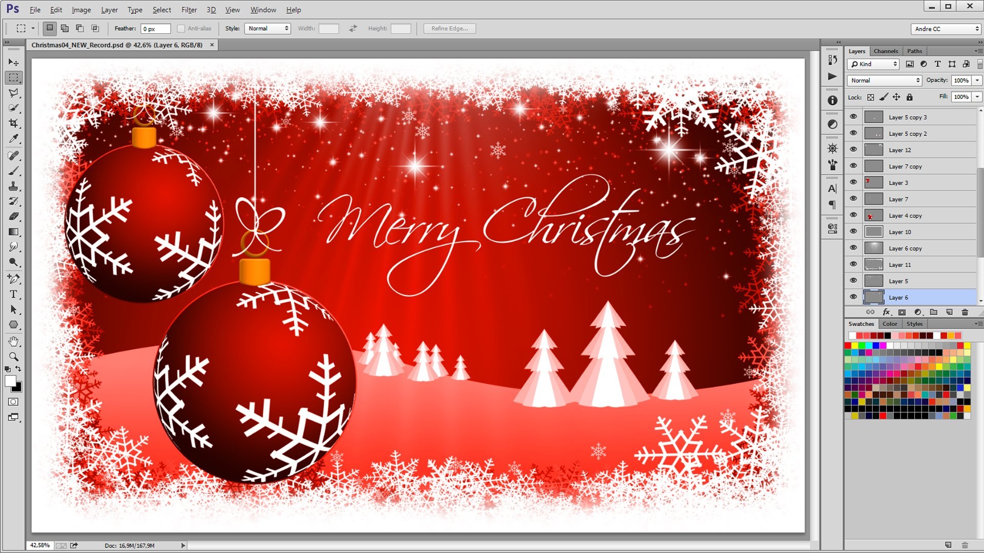 1920x1080 How to create a Christmas Background - Photoshop Tutorial - Timelaps -  YouTube