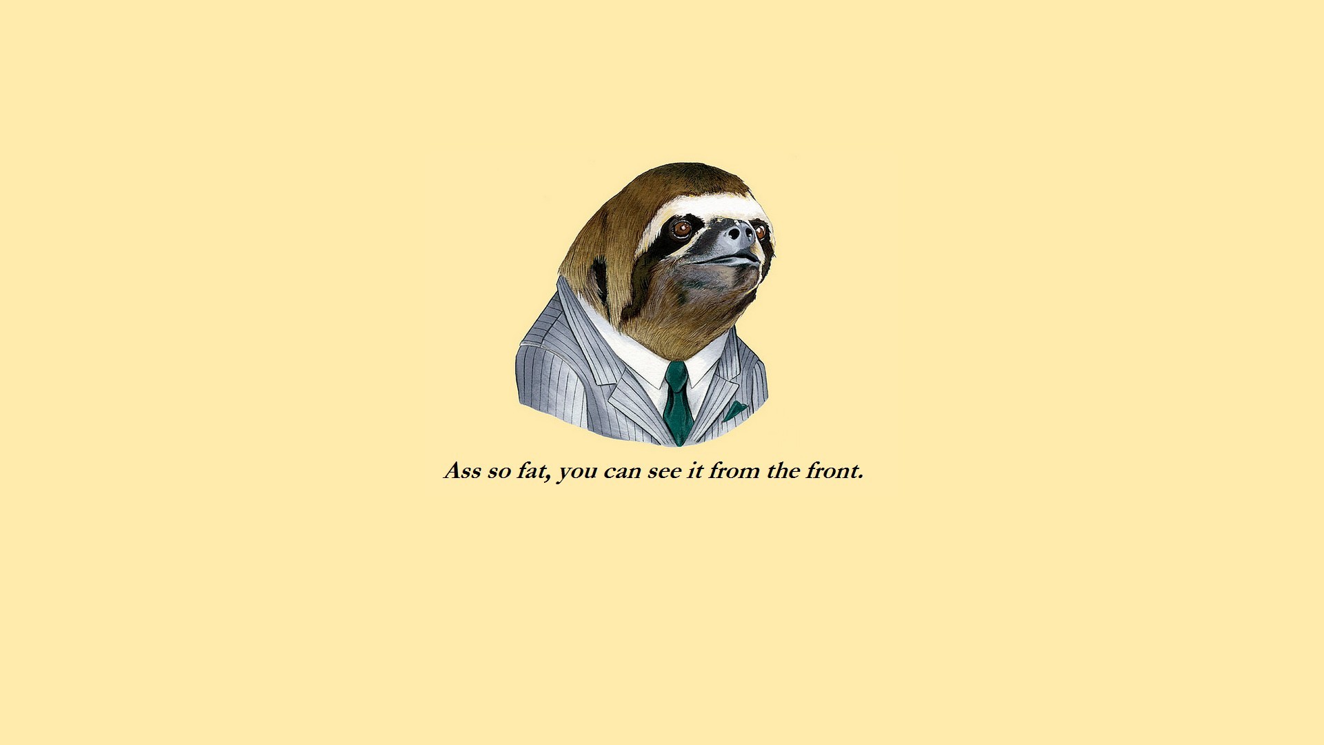 1920x1080 Funny Sloth Face Meme