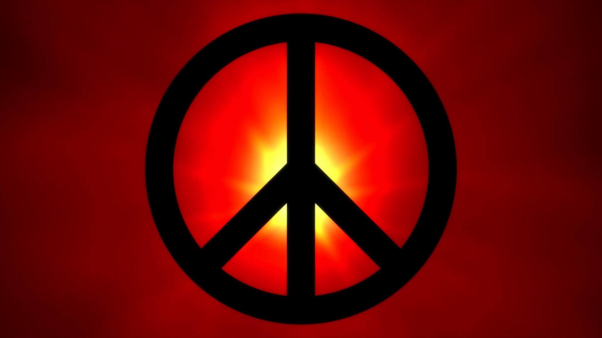1920x1080 FREE Download HD video backgrounds – abstract black peace sign infront of a  red lens flare - loop - YouTube