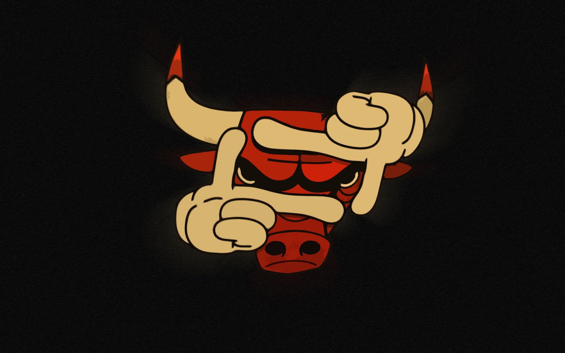 1920x1200 Funny Chicago Bulls Logo Wallpaper