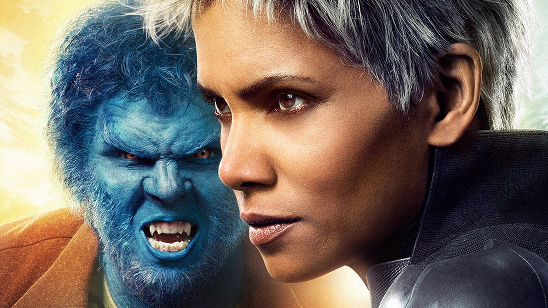 1920x1080 hank mccoy / beast and halle berry as ororo munroe / storm in x men days