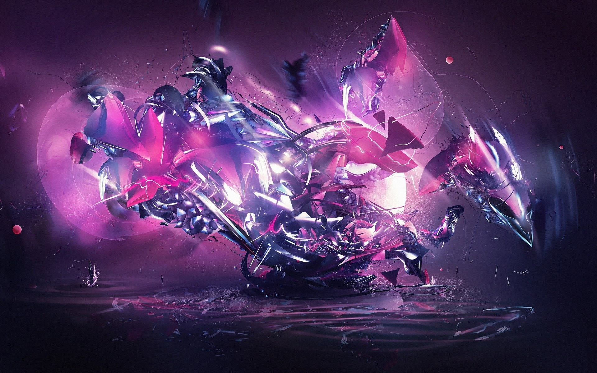1920x1200 Dragon Explosion Pink Abstract wallpapers | Dragon Explosion Pink .