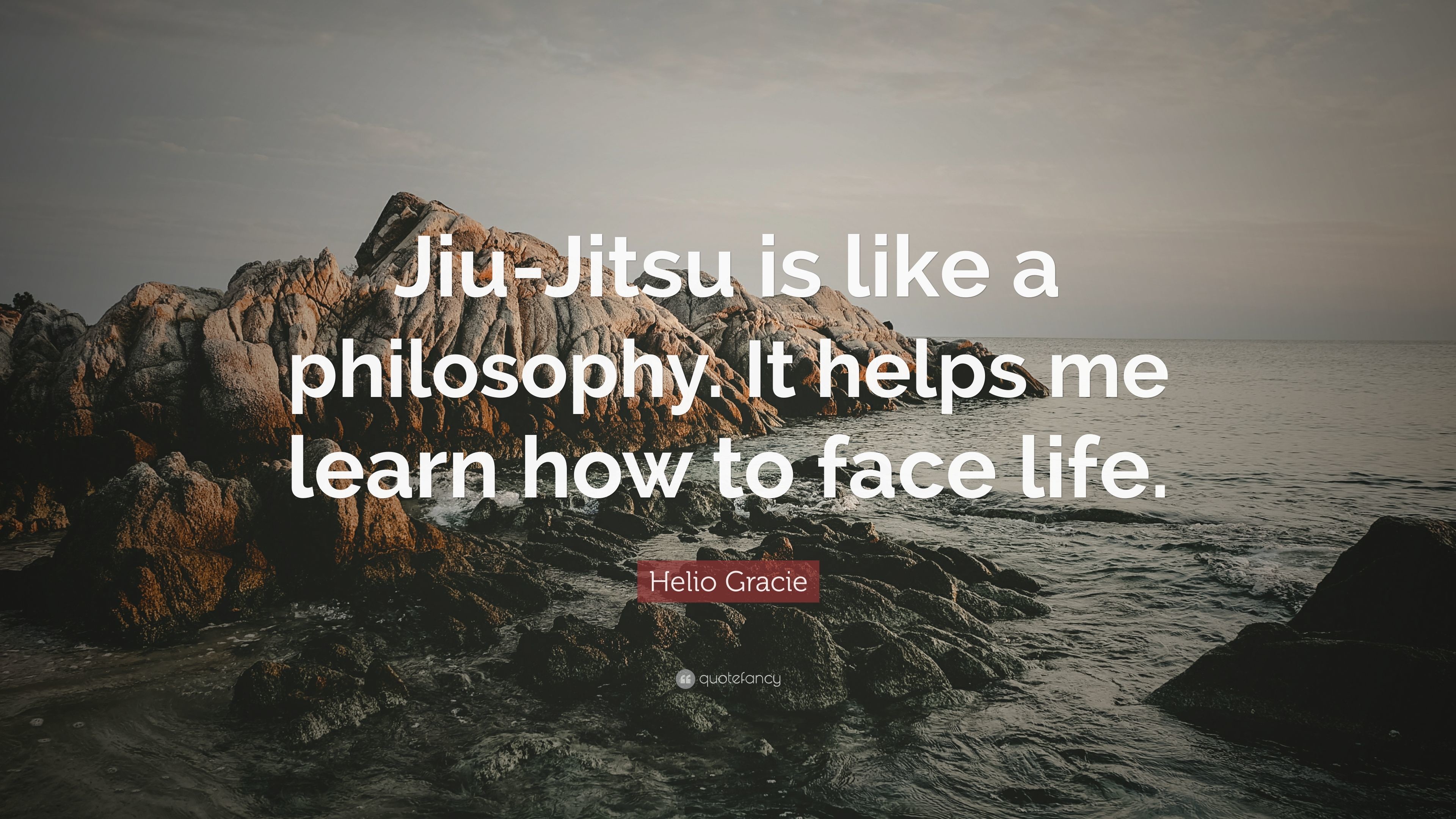 3840x2160 Helio Gracie Quote: “Jiu-Jitsu is like a philosophy. It helps me