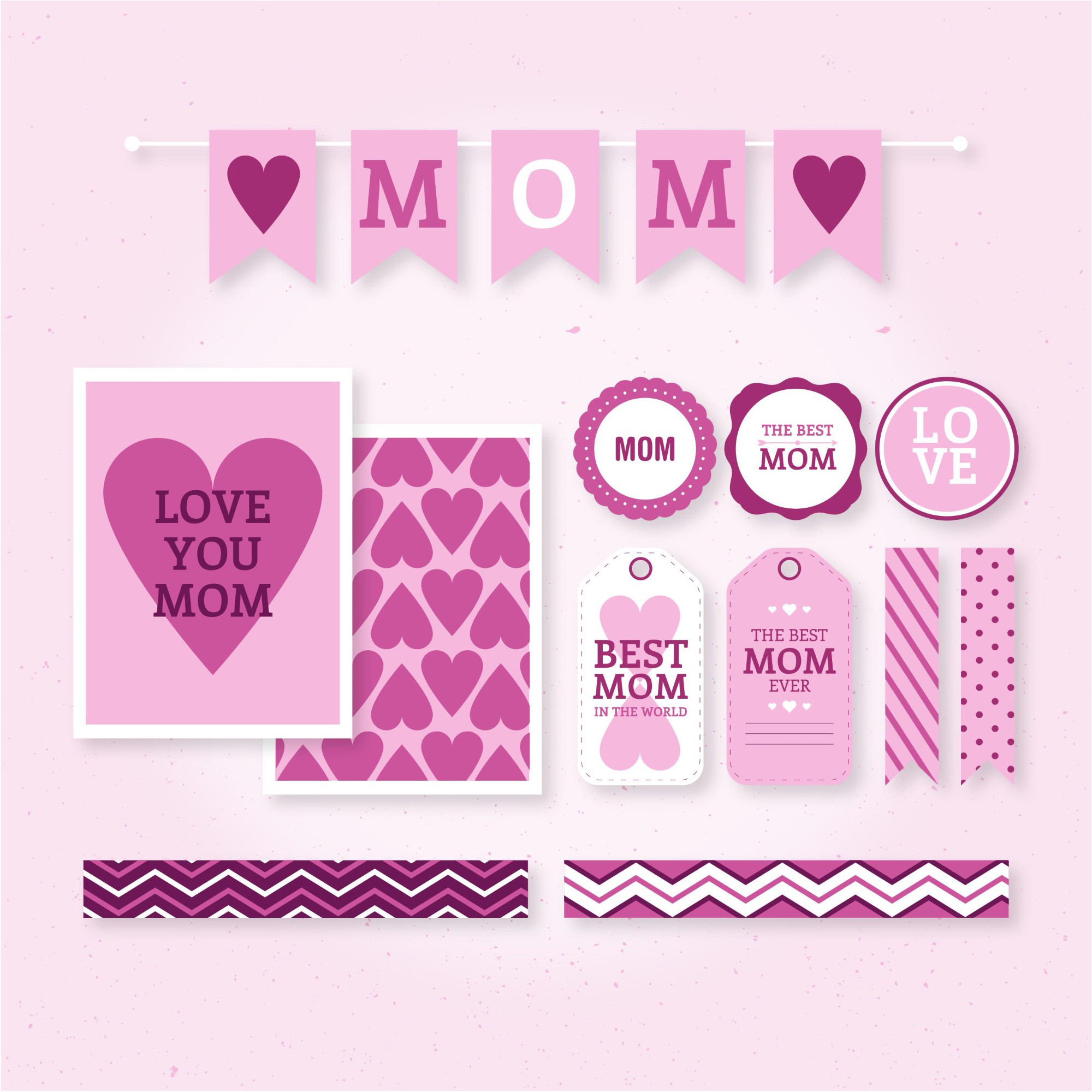2000x2000 Love Happy Mother Day Vector & Wallpaper background