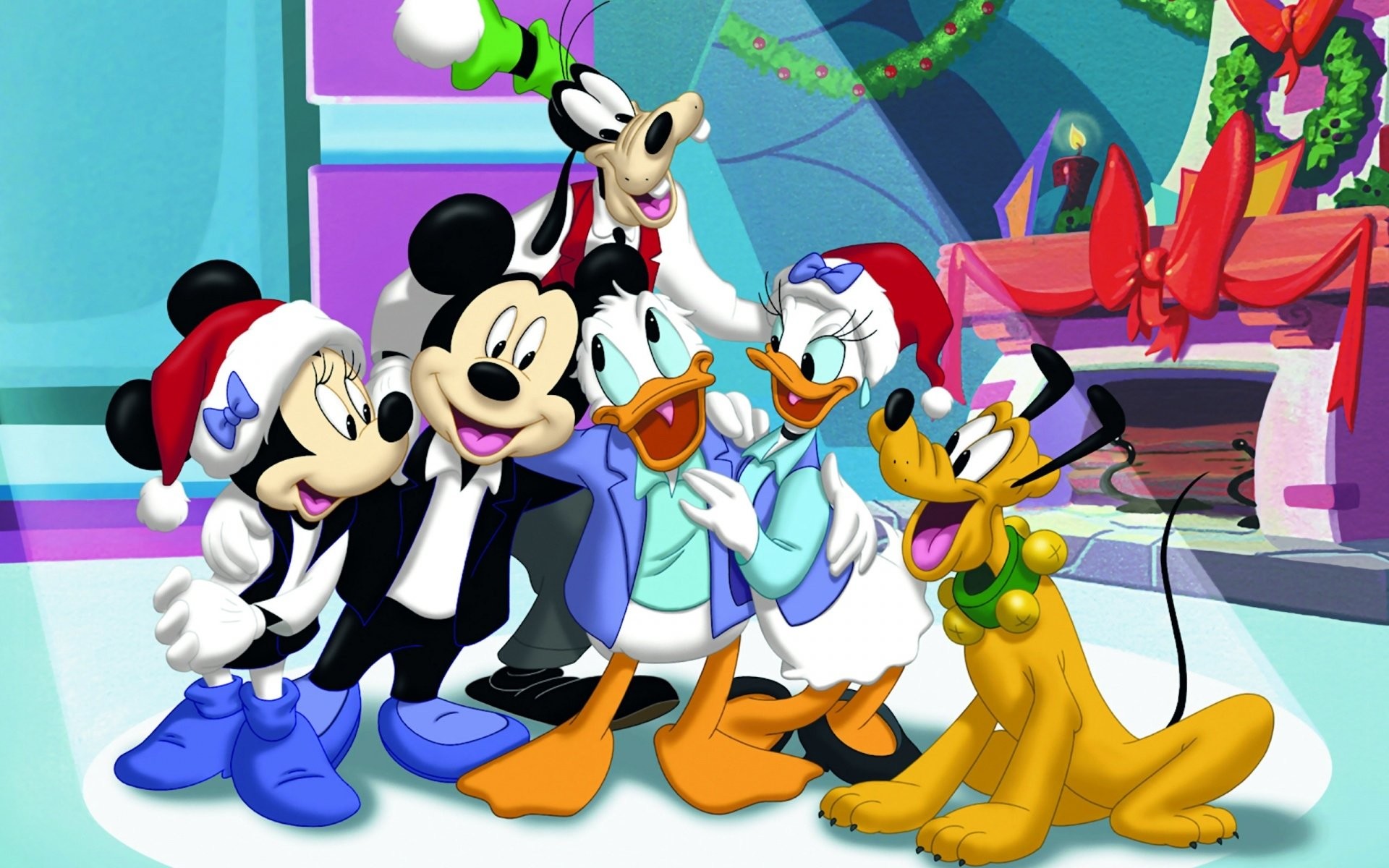 1920x1200 HD Wallpaper | Background ID:335806.  Cartoon Mickey Mouse  Christmas