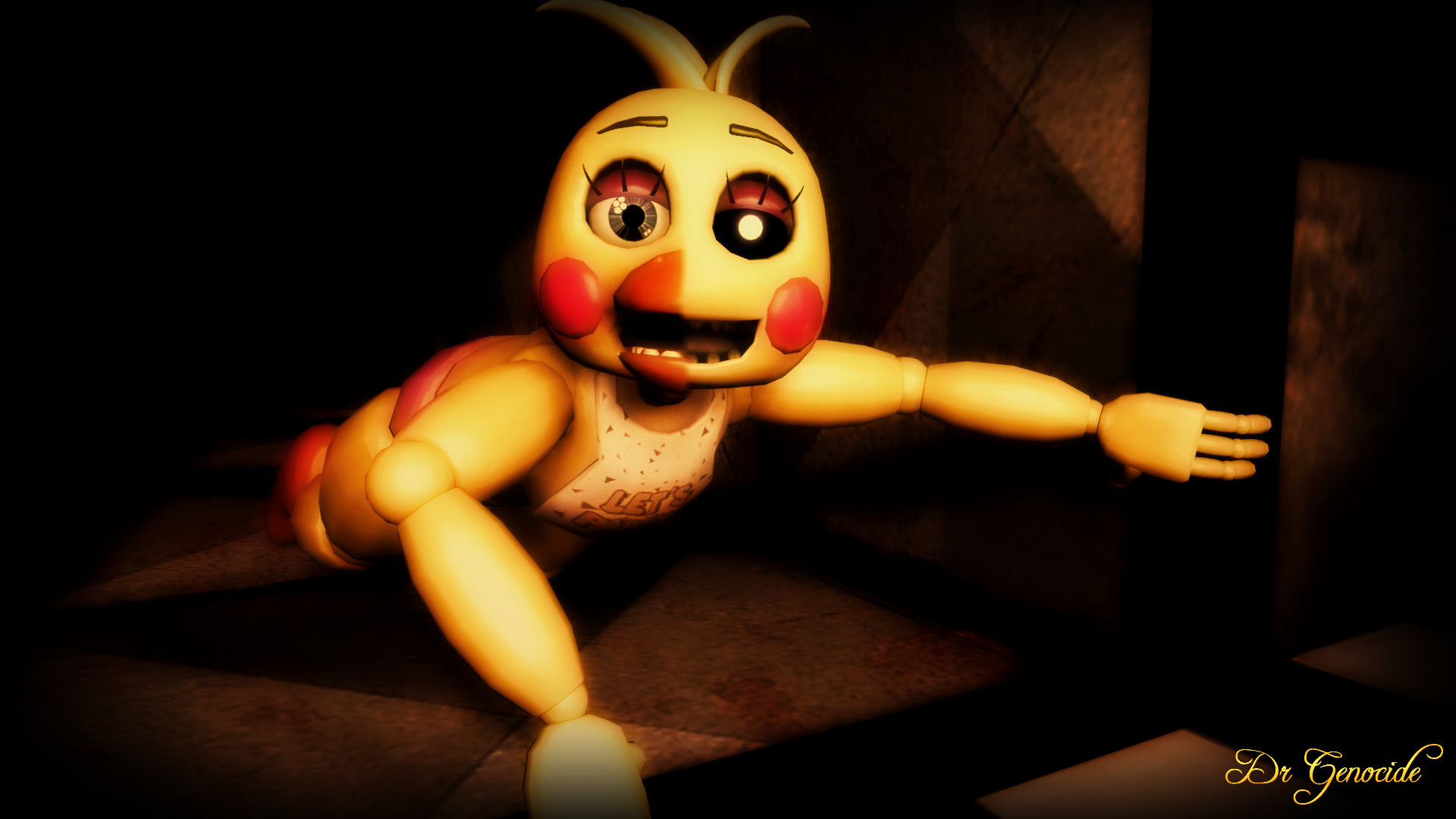 1920x1080 FNAF Toy Chica Wallpaper