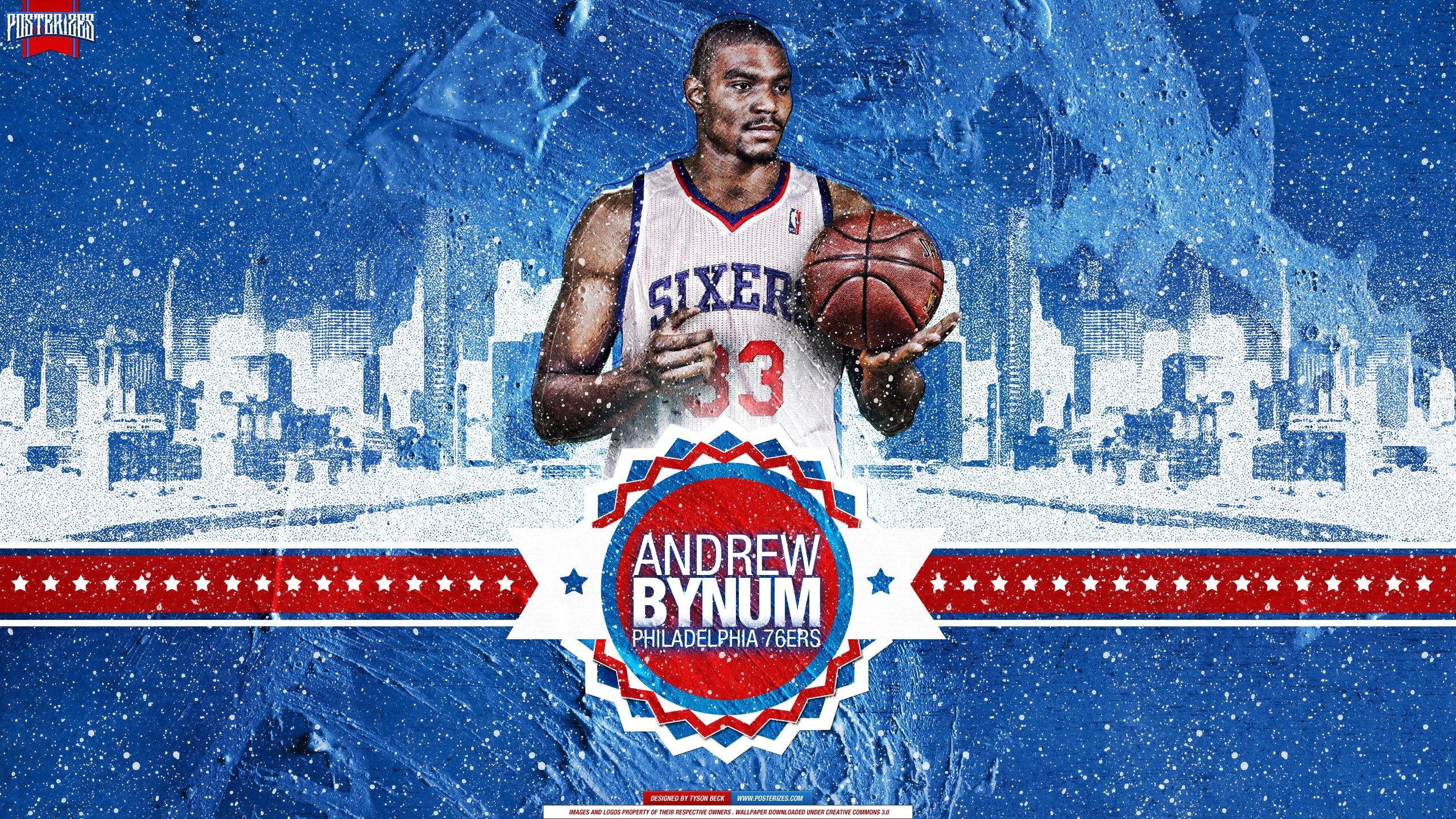 2560x1440 Andrew Bynum Philadelphia 76ers  Wallpaper