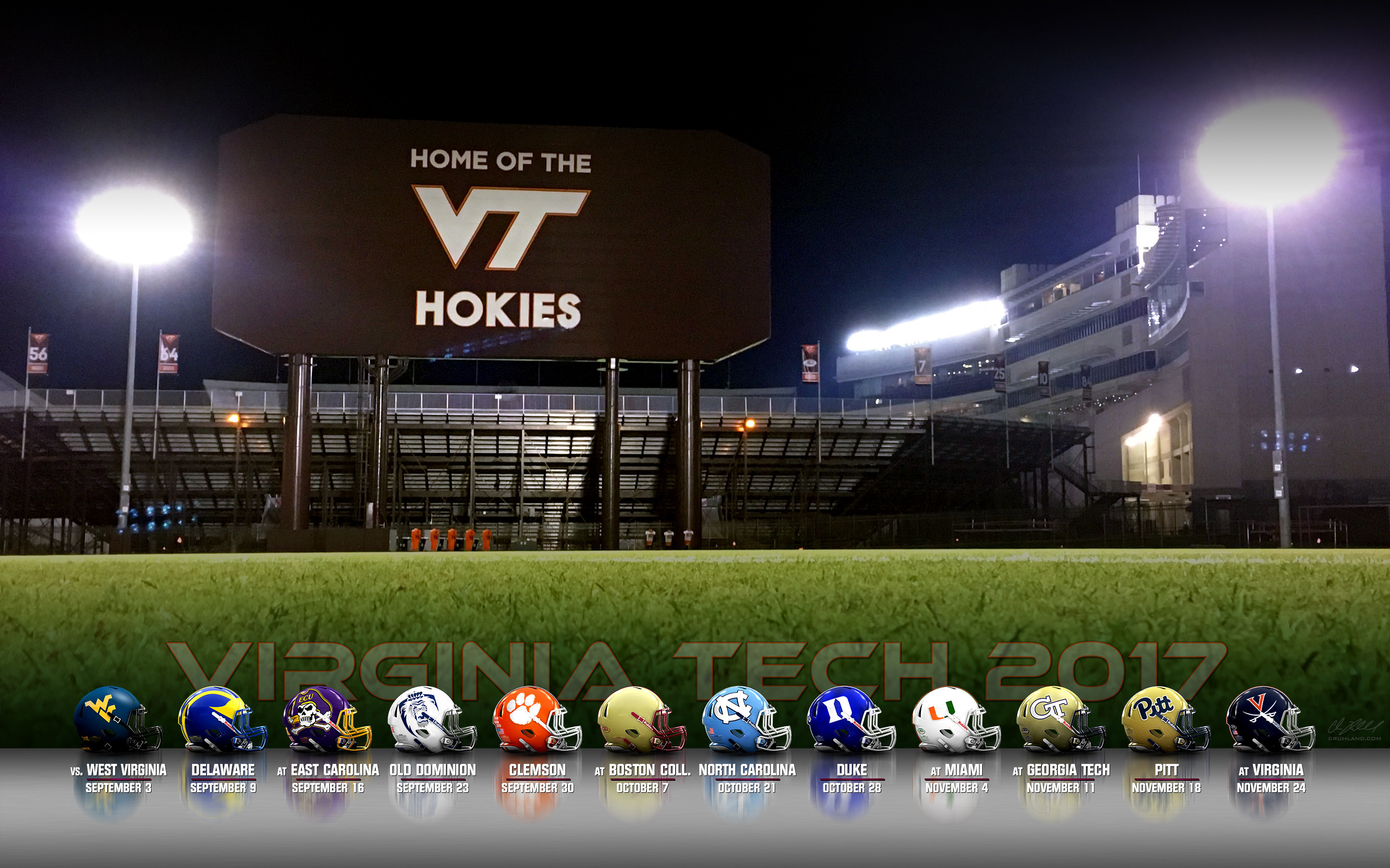 2880x1800 2017 Virginia Tech Football Desktop Wallpapers