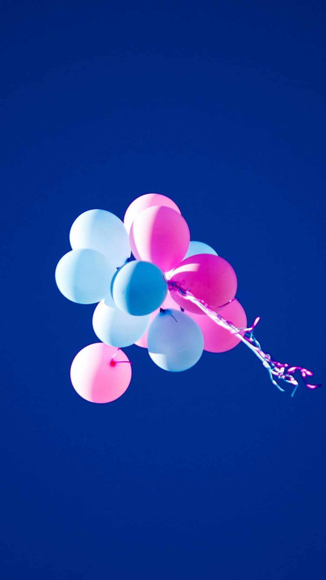1080x1920 HD Balloons Blue Sky Pink Android Wallpaper ...