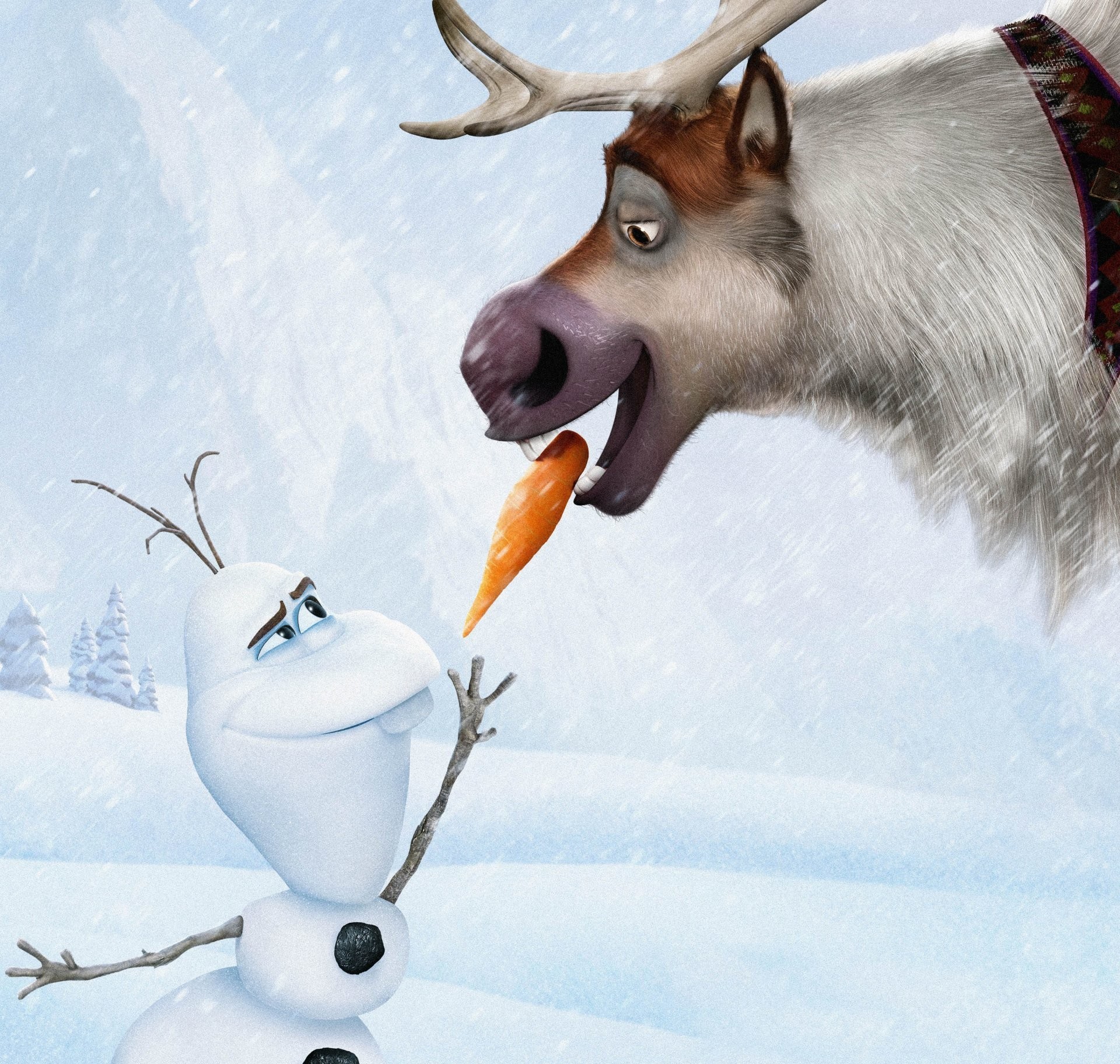 1920x1824 frozen walt disney 2013 arendelle sven olaf cold heart walt disney  animation erendel uk snow reindeer