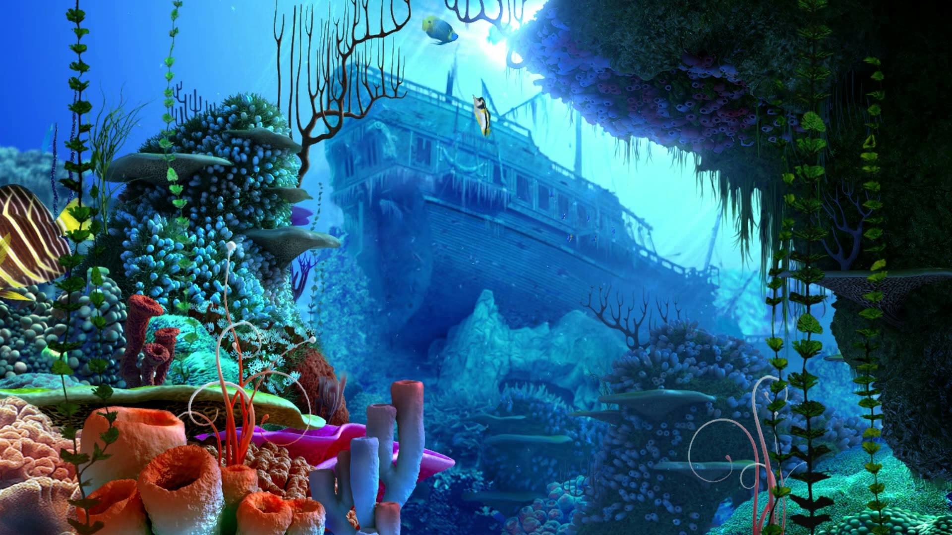 1920x1080 Ocean Dream - Eden by Ledovskiy Valeriy - Aquarium - 3D Screensaver - New  Age HD 1080p - YouTube