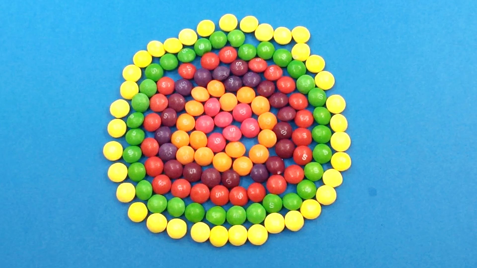1920x1080 Learn Colours with Skittles LOT OF CANDY Circle and Surprise Balls! Lesson 2