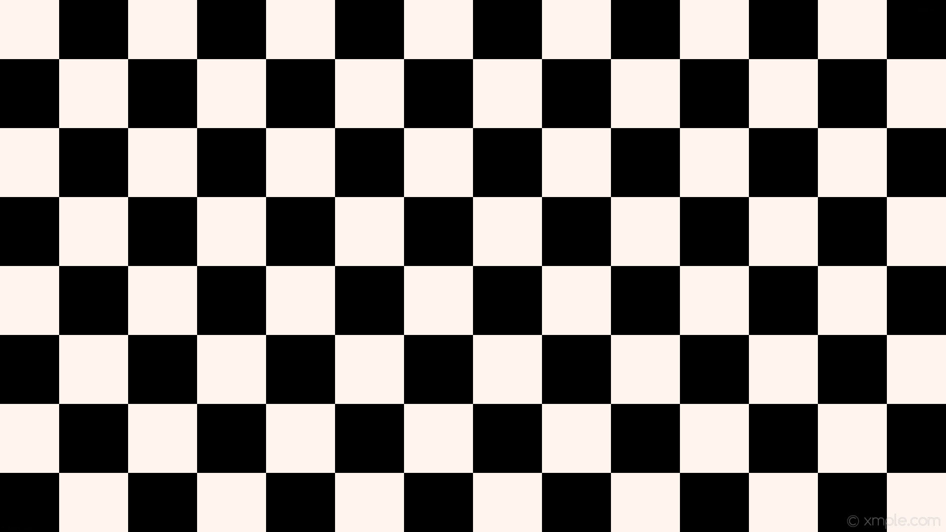 1920x1080 wallpaper black white checkered squares seashell #000000 #fff5ee diagonal  0Â° 140px