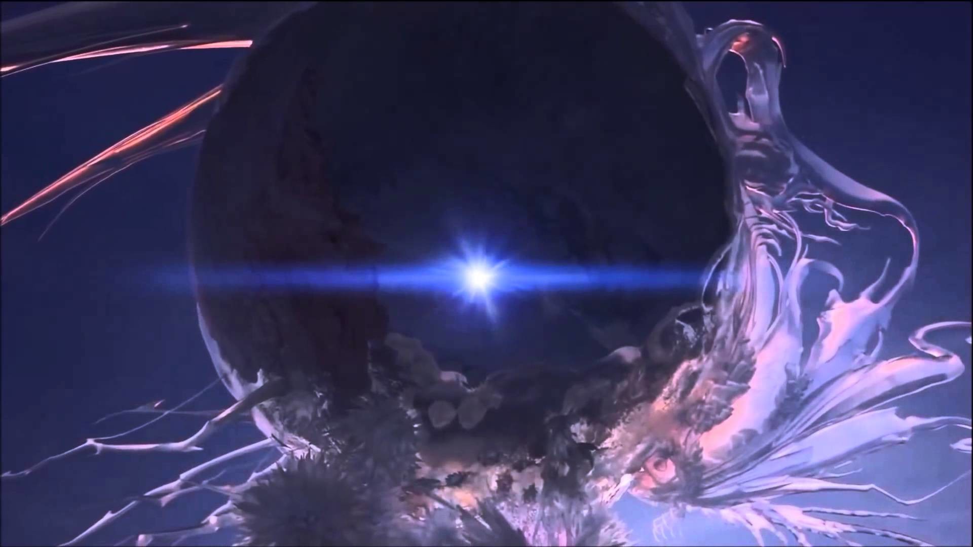 1920x1080 final fantasy xiii (cocoon's fall) cutscene and the new cocoon's launch.