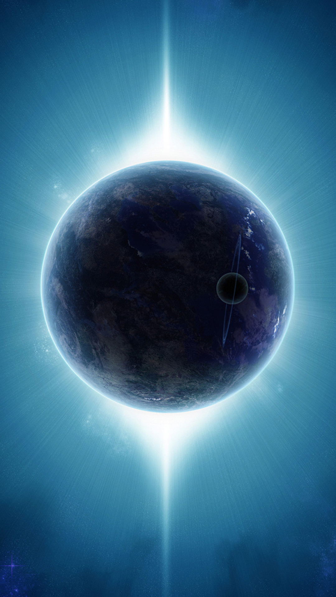 1080x1920 Fantasy Outer Space Planet Light Beam #iPhone #6 #plus #wallpaper