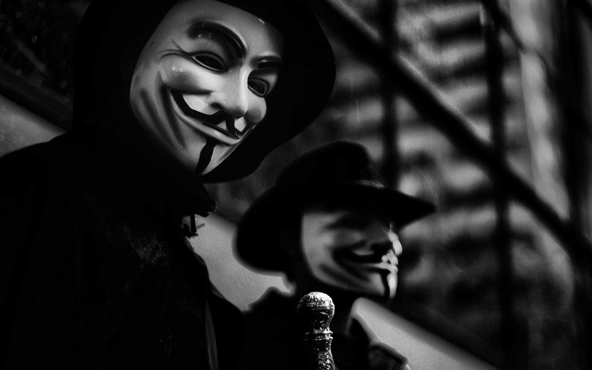 1920x1200 V for Vendetta Black and White HD Wallpapers