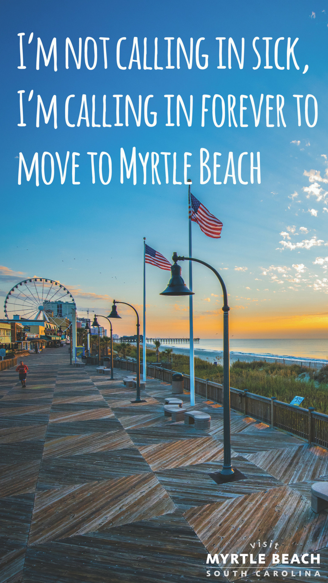1080x1920 Visit Myrtle Beach Phone Wallpaper