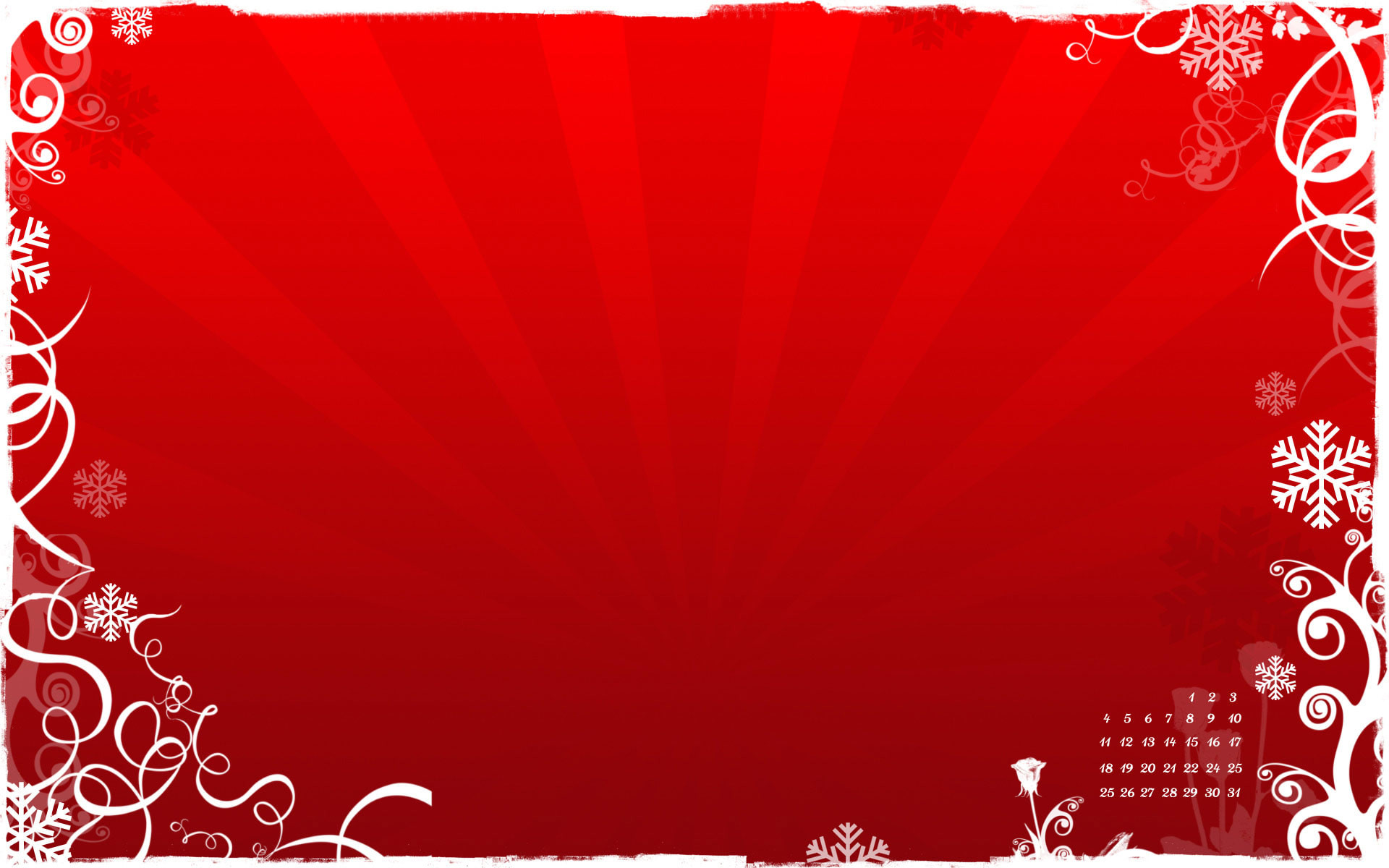 1920x1200 Red Christmas Wallpaper