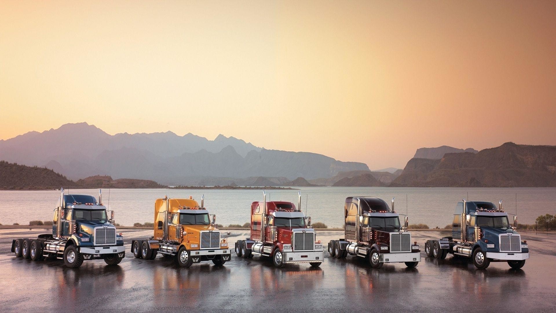 1920x1080 Free Download Semi Truck Wallpapers | Wallpapers, Backgrounds .