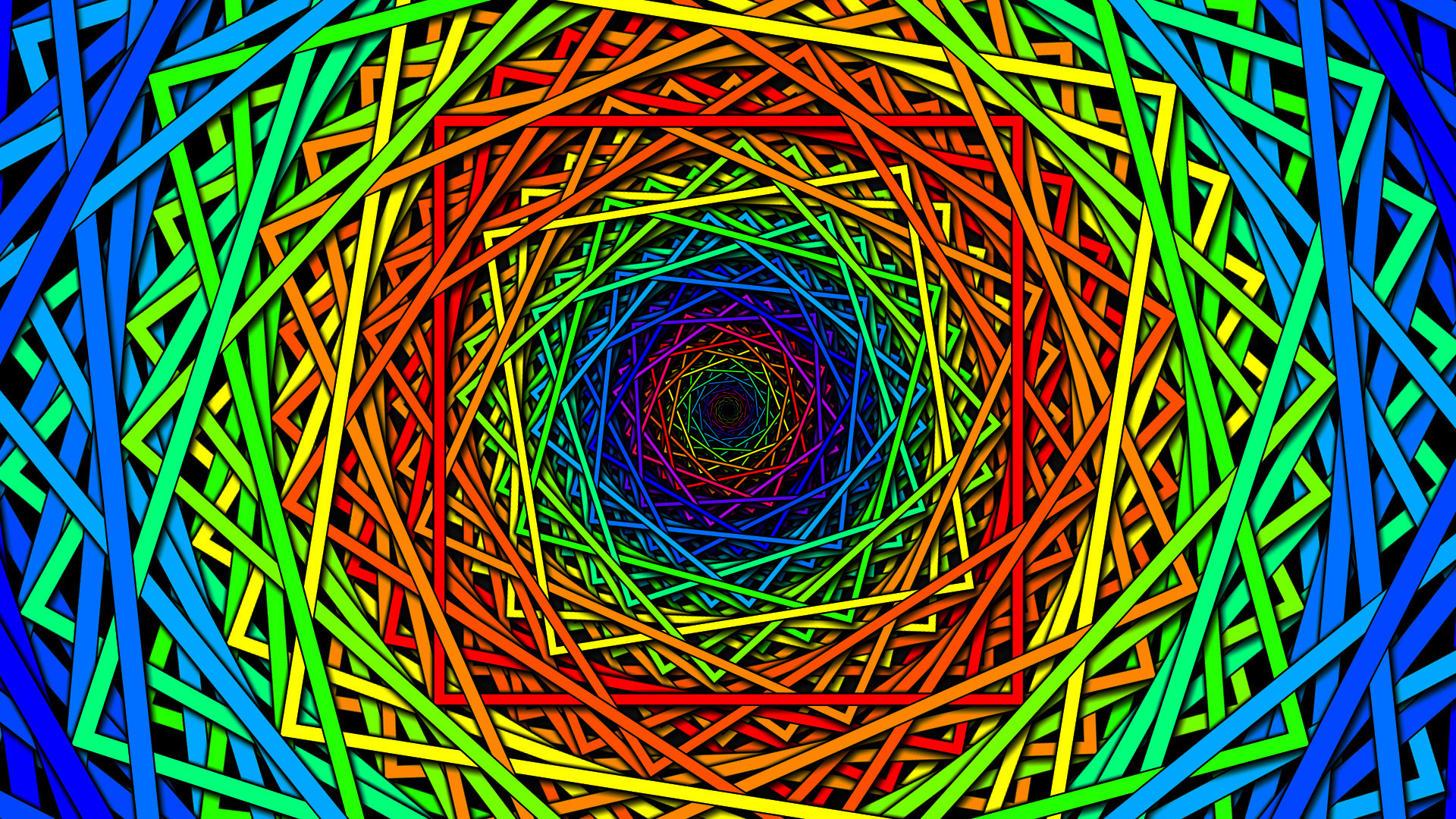 1920x1080 This image is made up of shapes, different coloured squares, making an optical  illusion, squares made to look quite circular.