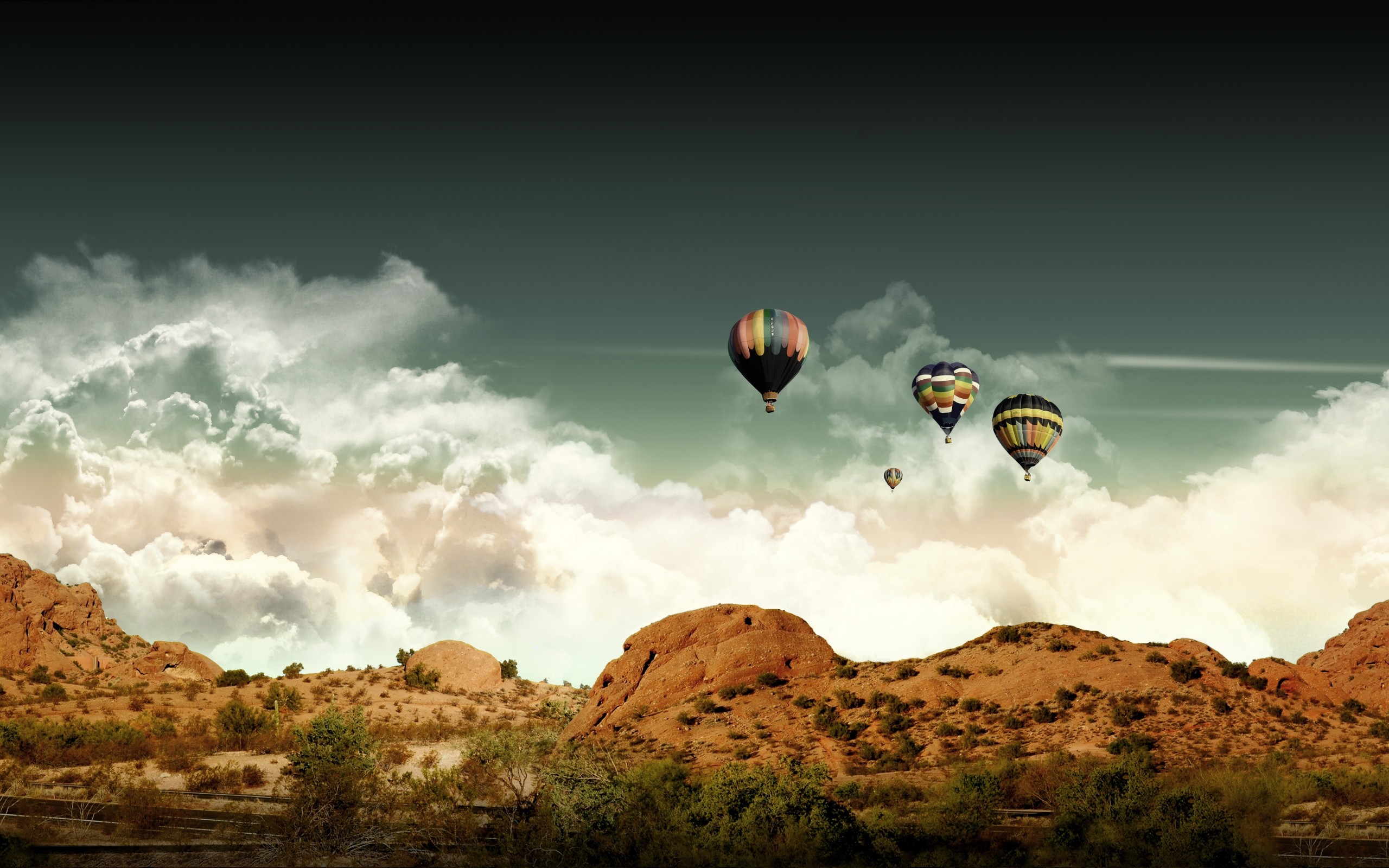 2560x1600 Amazing Ballon View - HD Wallpaper Backgrounds