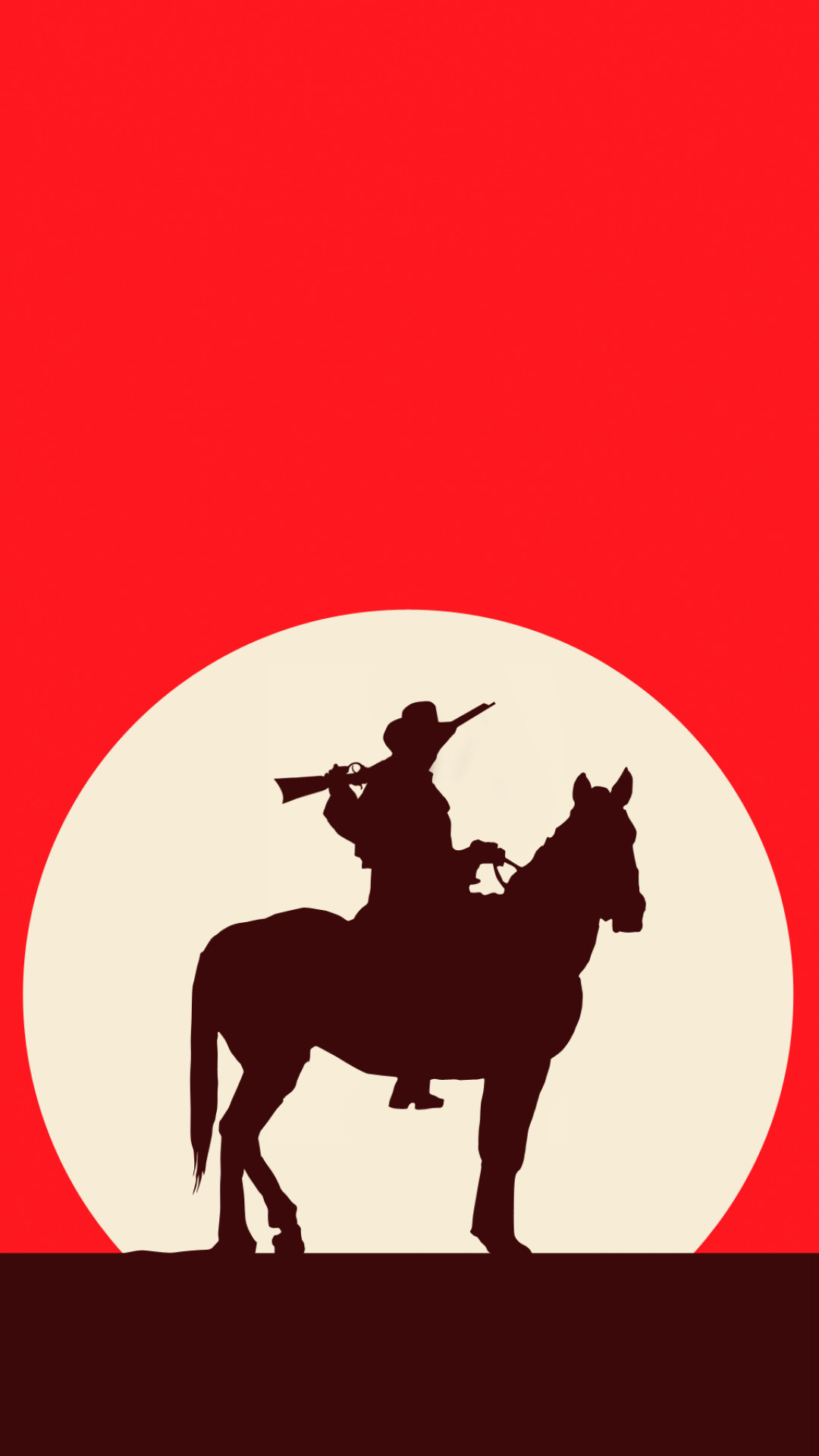 1080x1920 Artistic cowboy Horse Red Western Red Dead Redemption.