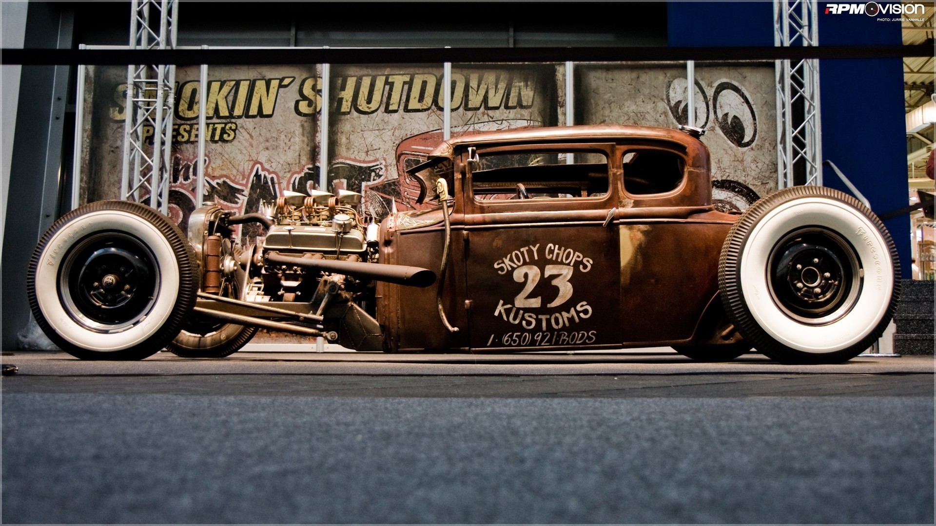 1920x1080 Cars engines hot rod rat automobile wallpaper