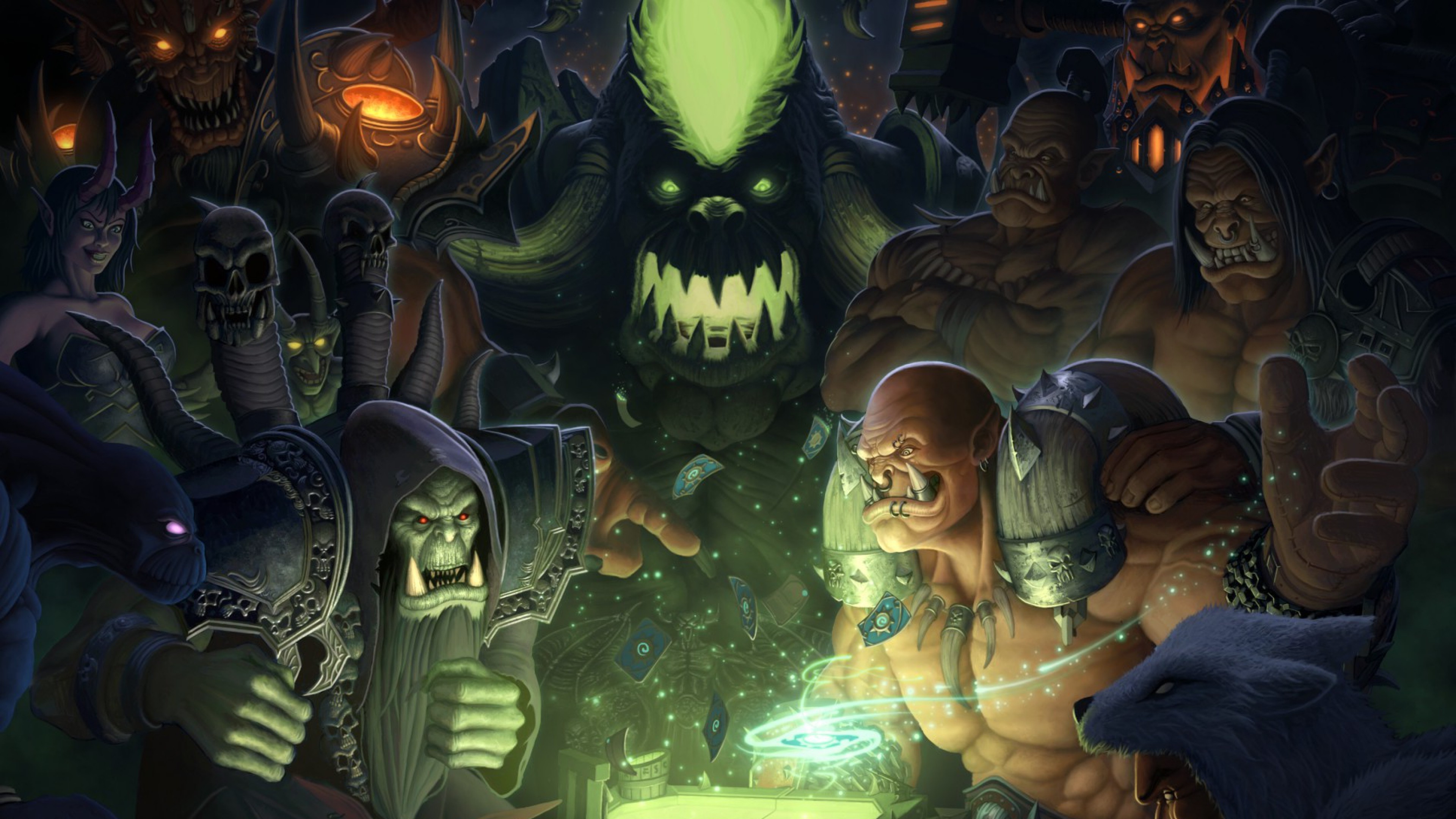 3840x2160 World Of Warcraft, Fan Art, Hearthstone: Heroes Of Warcraft Wallpapers HD /  Desktop and Mobile Backgrounds