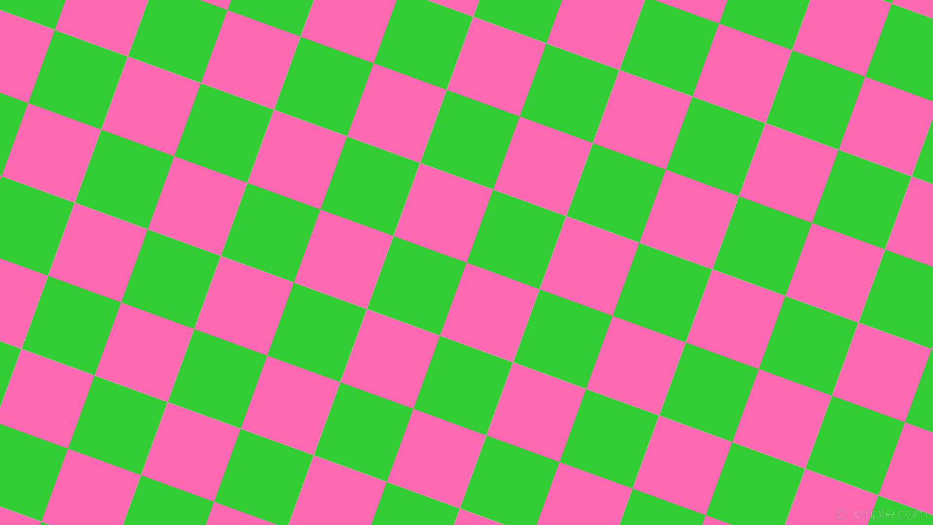 1920x1080 wallpaper pink green squares checkered lime green hot pink #32cd32 #ff69b4  diagonal 70Â°