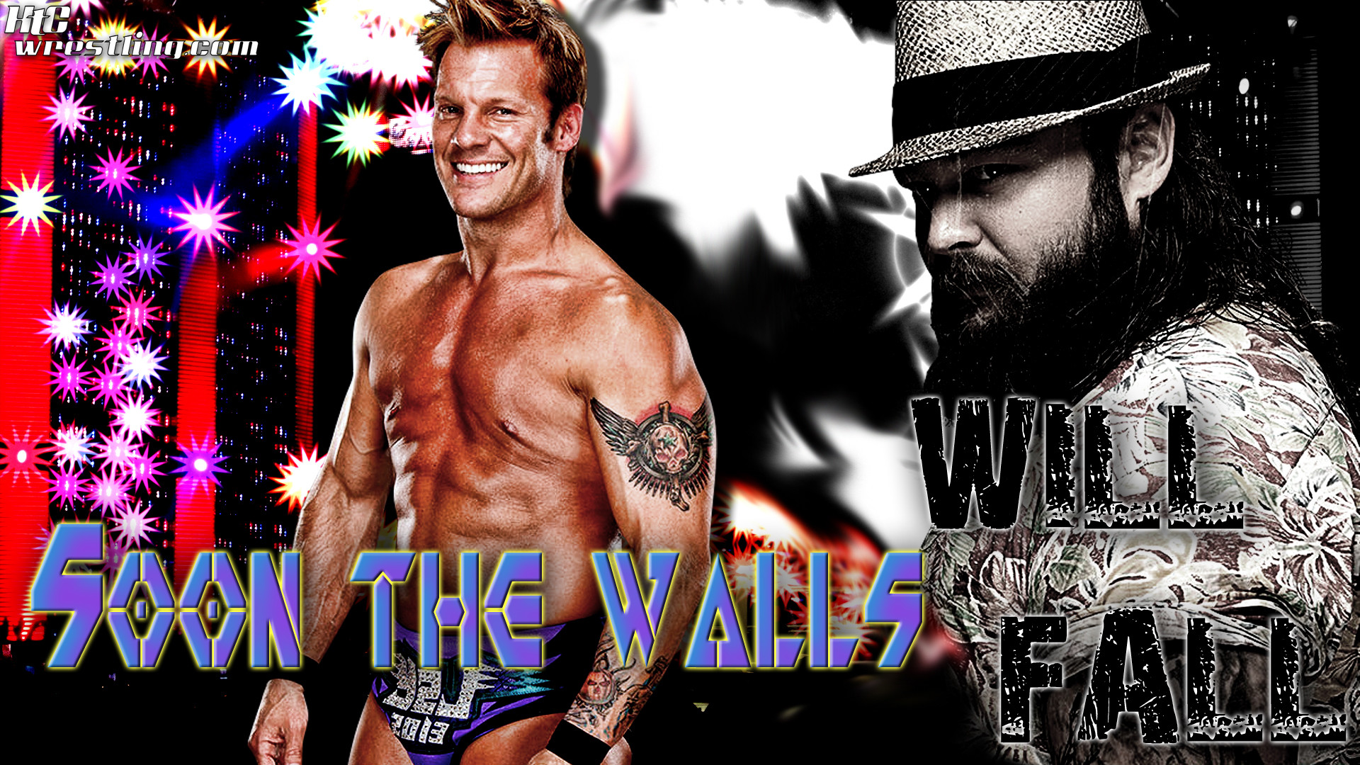 1920x1080 Chris Jericho vs Bray Wyatt - The Walls Will Fall Wallpaper