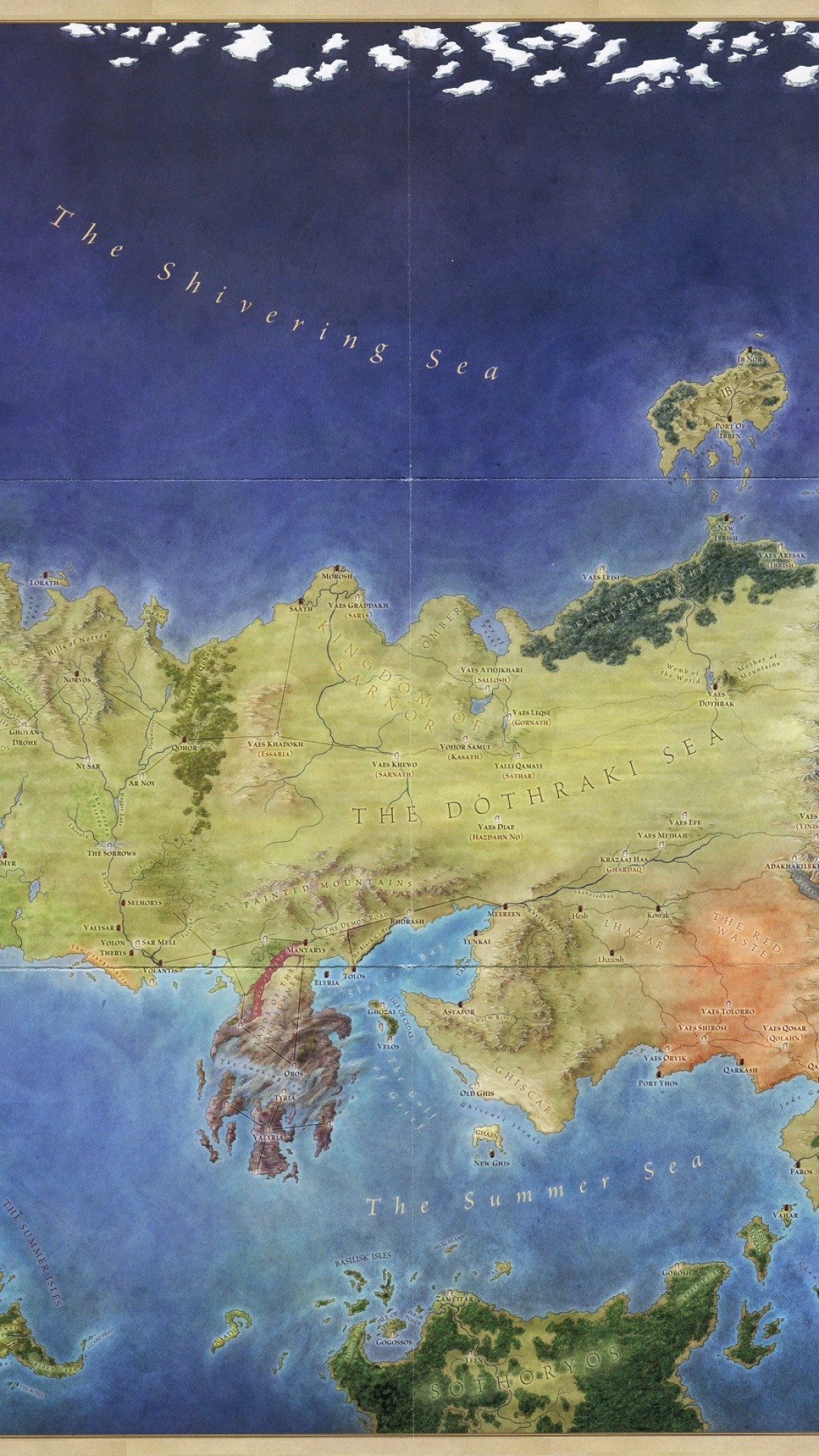 1080x1920 Preview Game Of Thrones Map Images - HD Wallpapers