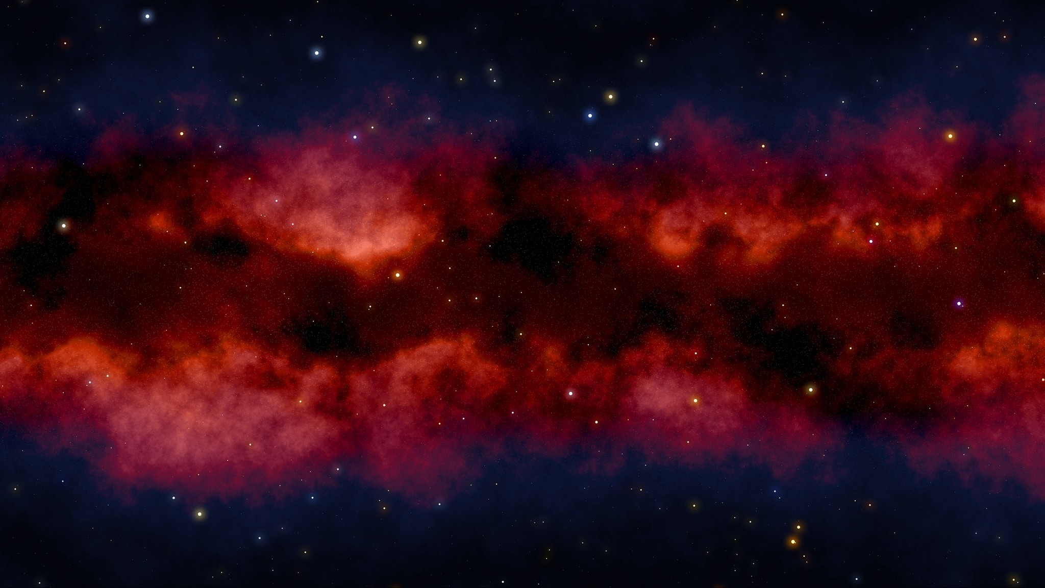 2048x1152  Wallpaper galaxy, constellations, outer space