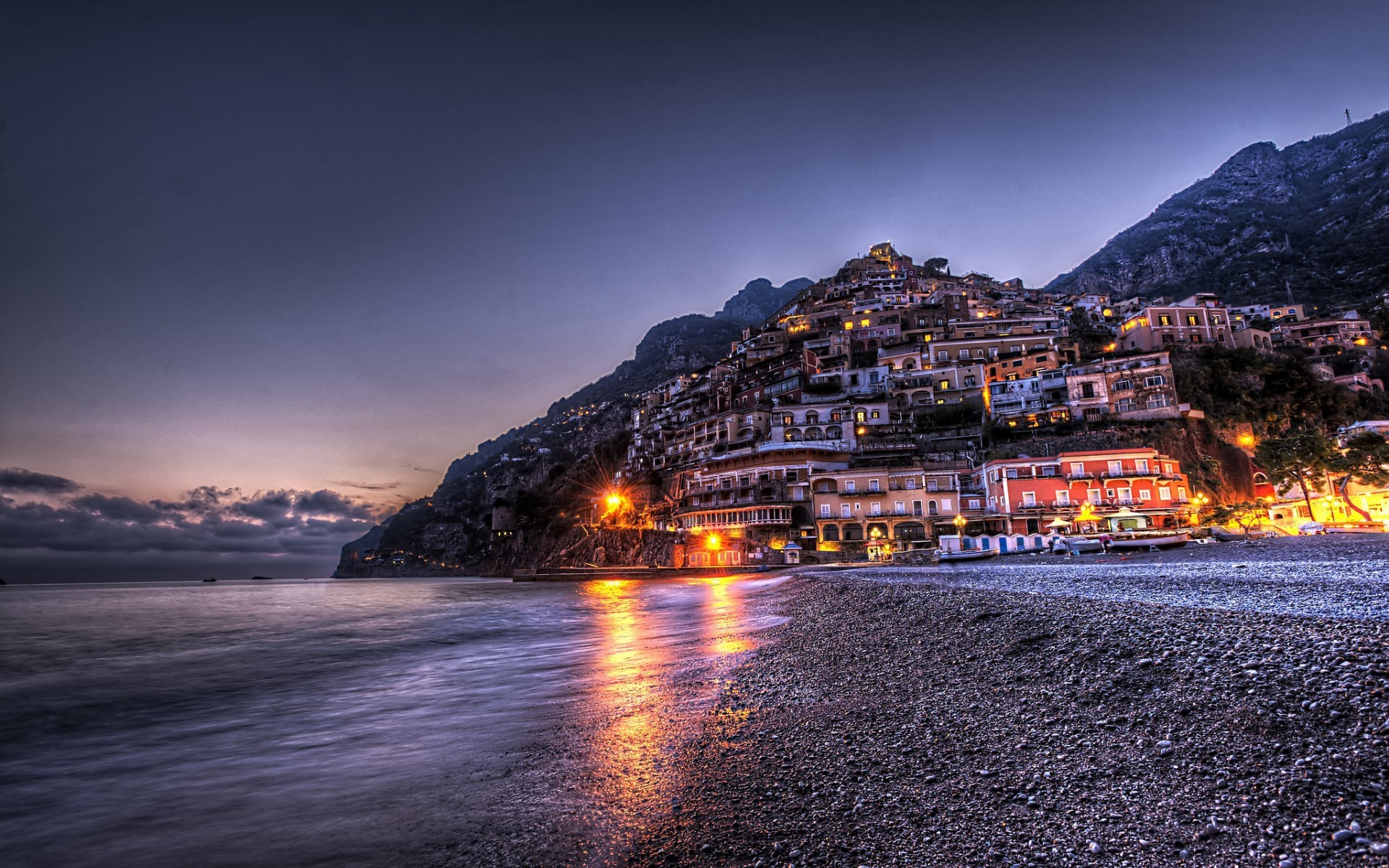 1920x1200 Stunning Beach of Positano, Italy HD Wallpaper. Download ...