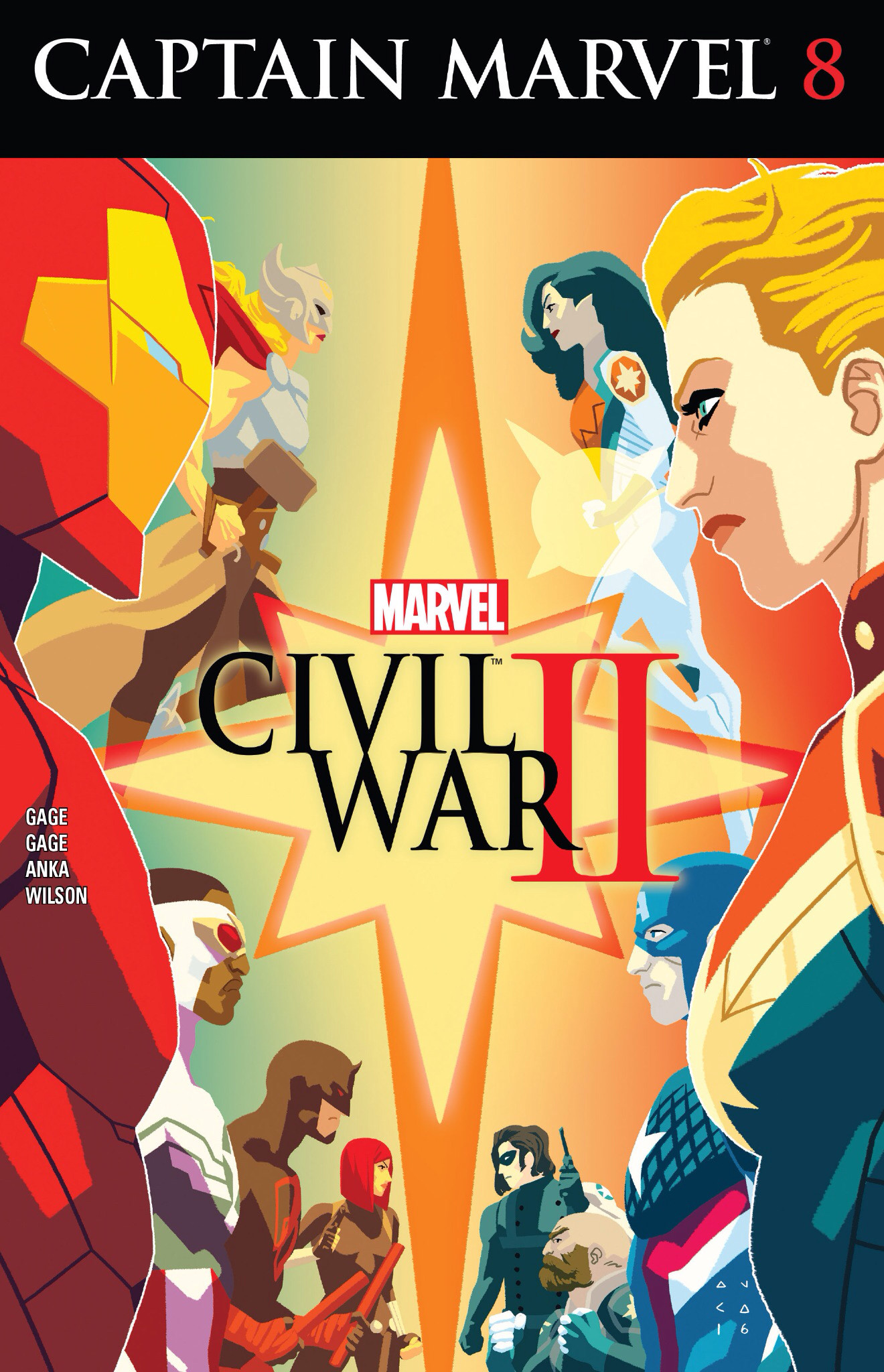 1320x2048 Captain Marvel #8 ALPHA FLIGHT CIVIL WAR II Carol Danvers Aurora Puck Canada