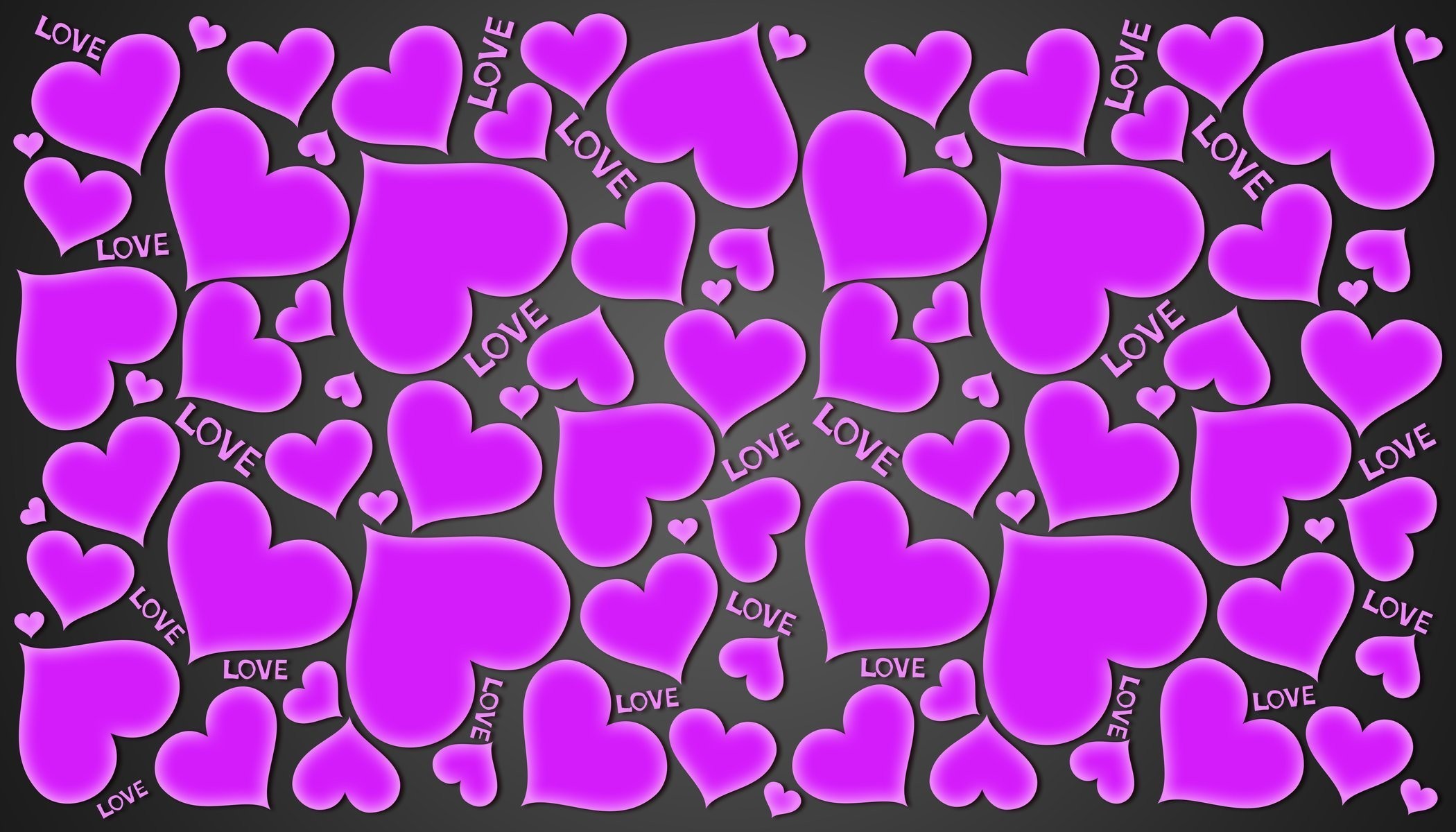 violet heart background